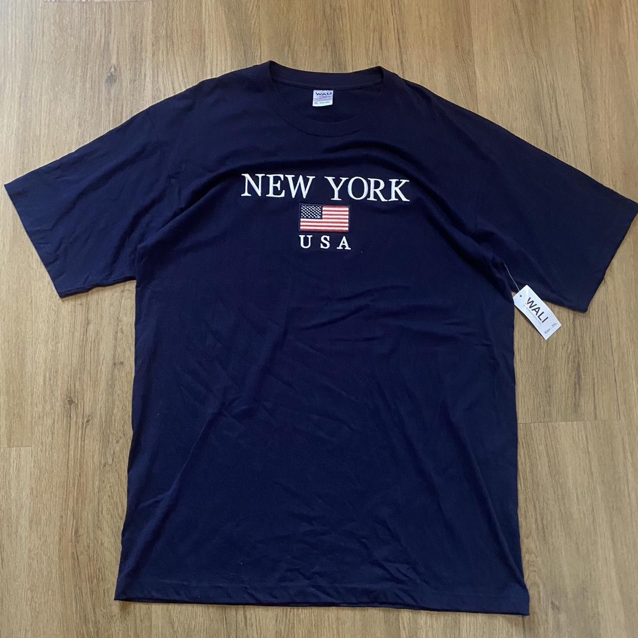 Other Navy blue vintage New York USA cotton t-shirt Size US M / EU 48-50 / 2 - 2 Thumbnail
