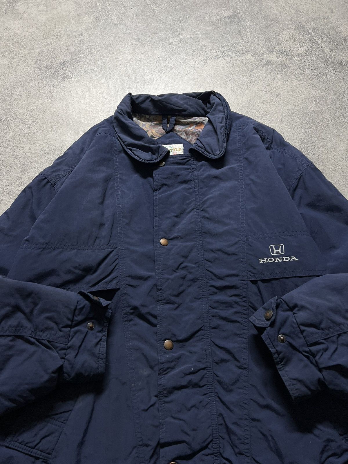 Vintage Vintage Y2k Honda 💙 Nylon Faded Racing Jacket 00’s Size US M / EU 48-50 / 2 - 2 Thumbnail