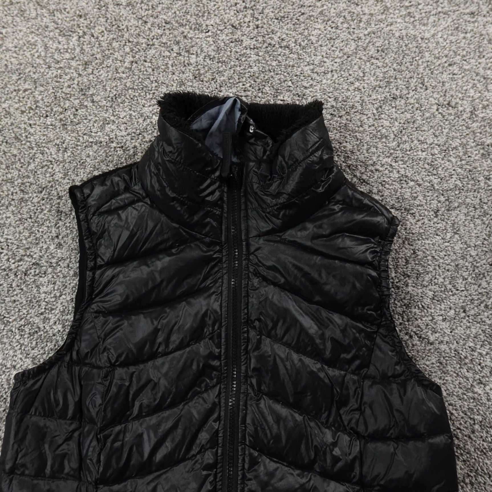 Calvin Klein Calvin Klein Vest Womens L Black Quilted Packable Performance Down Puffer Jacket Size L / US 10 / IT 46 - 3 Thumbnail
