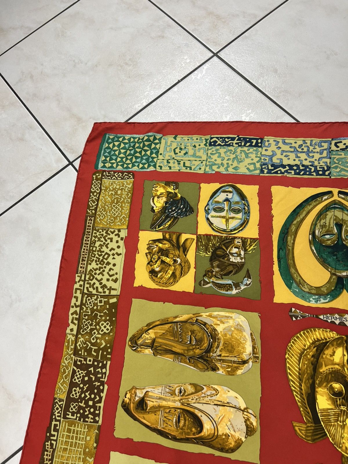 Hermes Vintage Hermes Persona loic dubigeon silk handkerchief scarf Size ONE SIZE - 5 Thumbnail