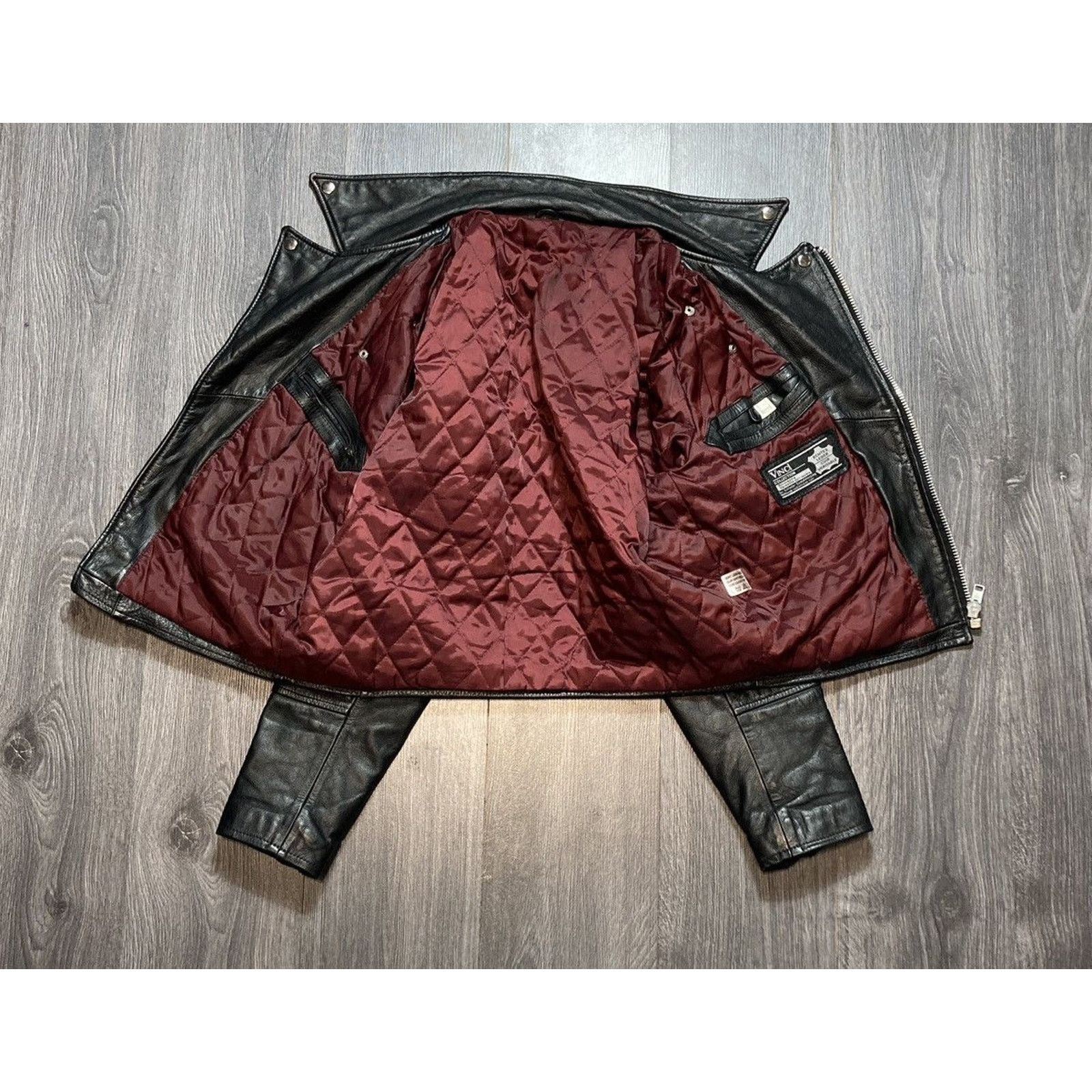 Genuine Leather Vintage 90s Leather Cropped Punk Rock Jacket Size US M / EU 48-50 / 2 - 11 Thumbnail