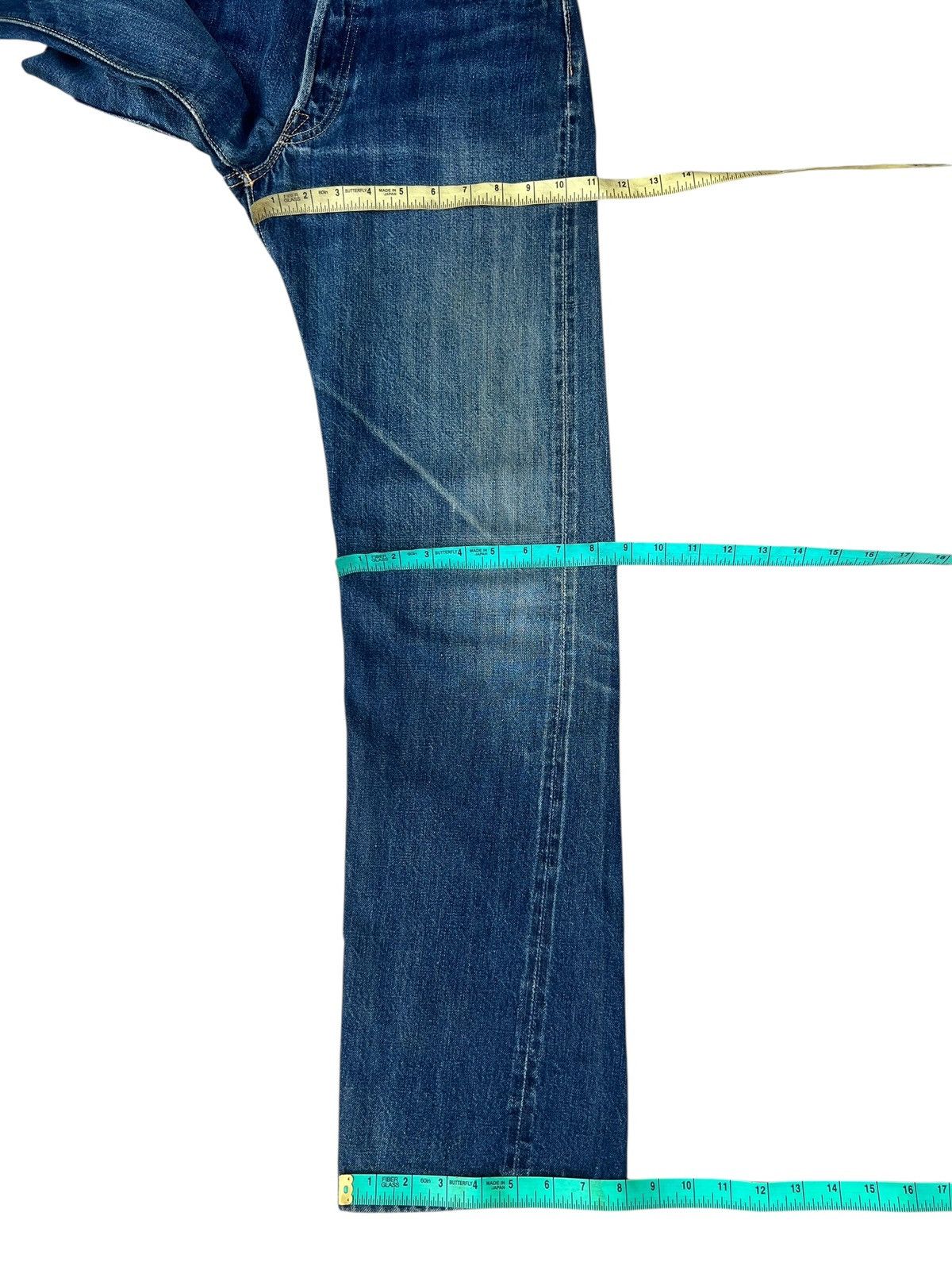 The Real McCoy's Vintage Joey McCoy Hidden Rivets Faded Denim Selvedge Jeans Size US 29 - 5 Thumbnail