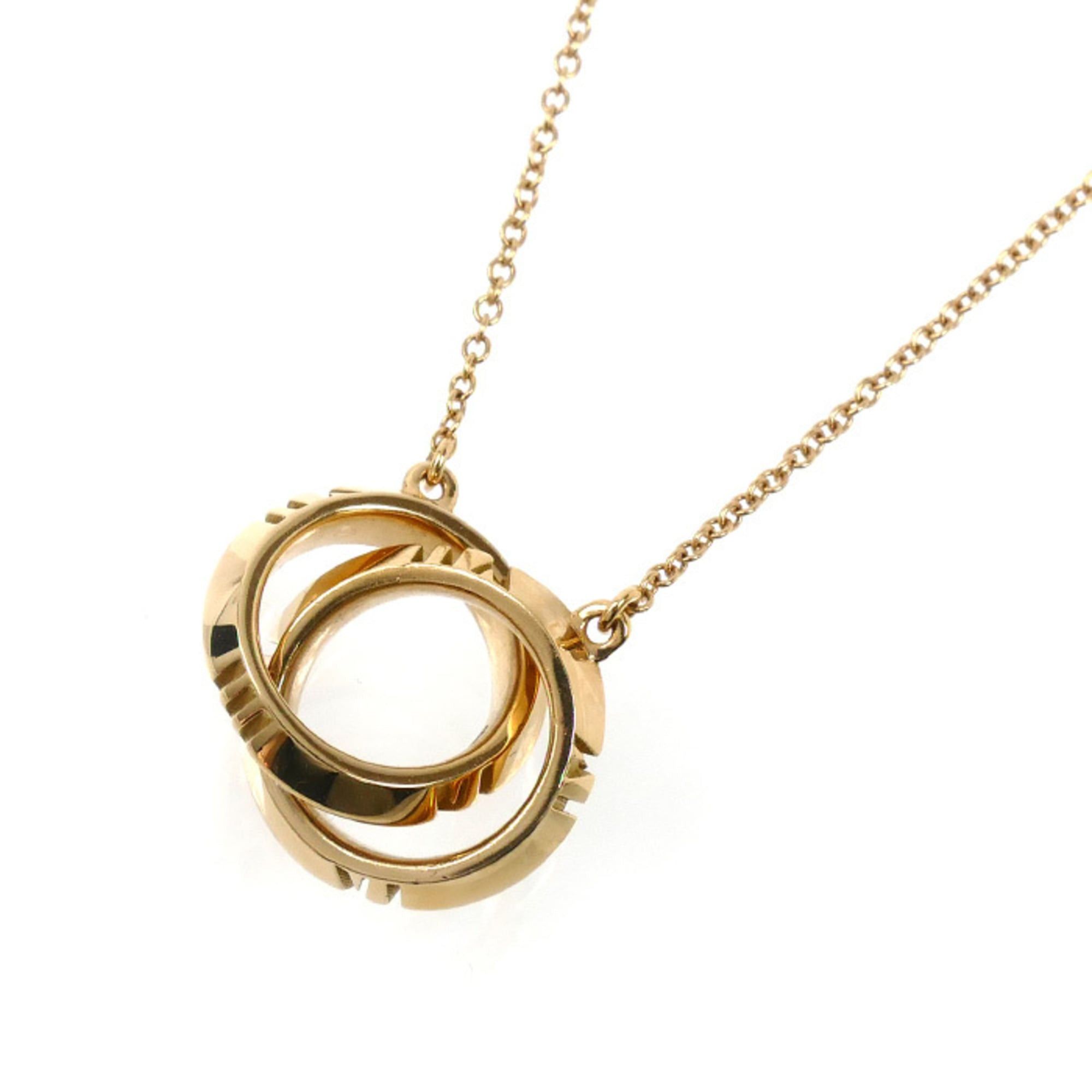 Tiffany & Co. TIFFANY&Co. Tiffany & Co. 18KPG Pink Gold Atlas X Closed Necklace 5.9g 41 46cm Women's Size ONE SIZE - 1 Thumbnail