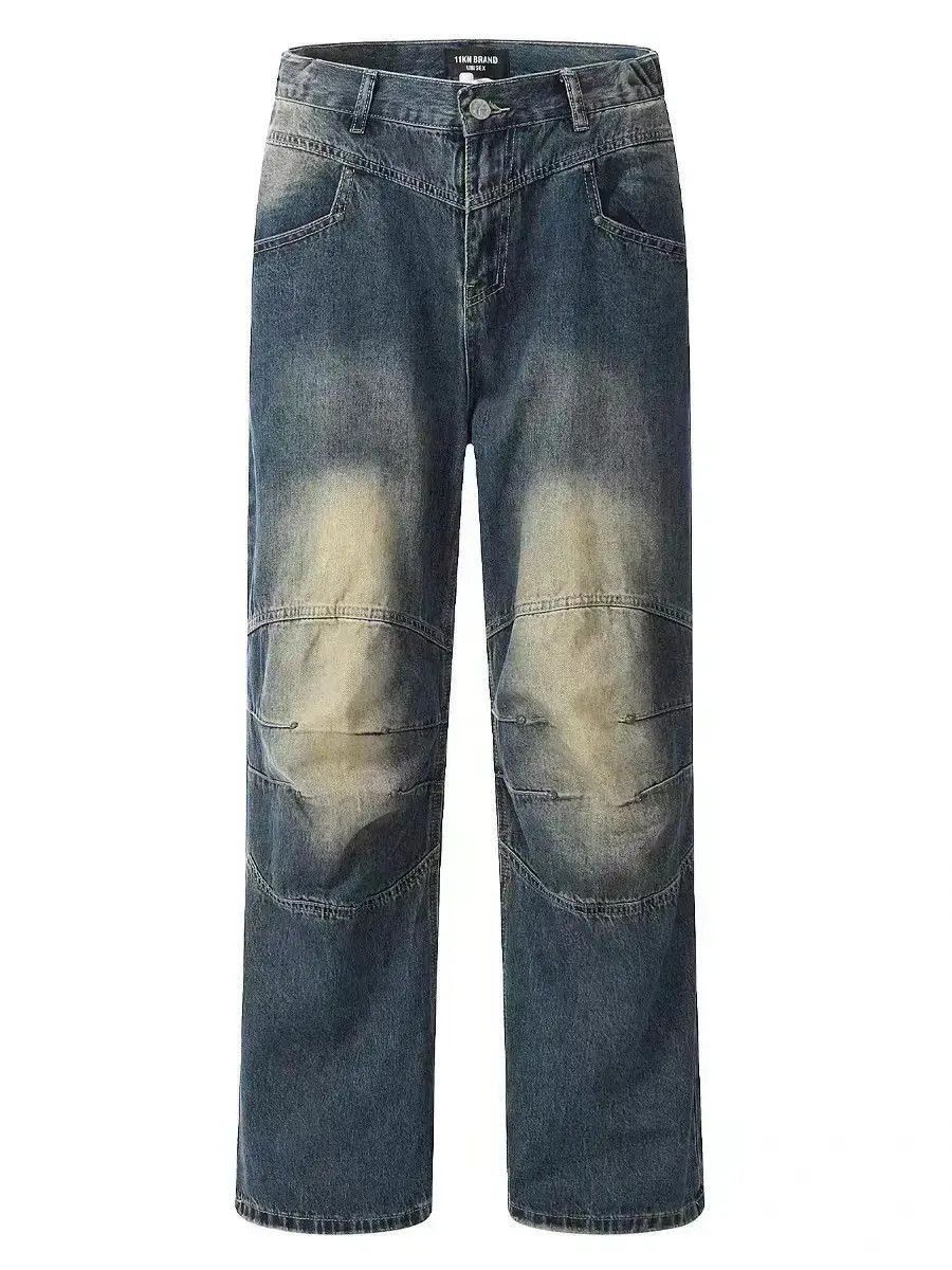 Japanese Brand Vintage washed and frayed street hip hop Y2K jeans Size US 32 / EU 48 - 5 Thumbnail