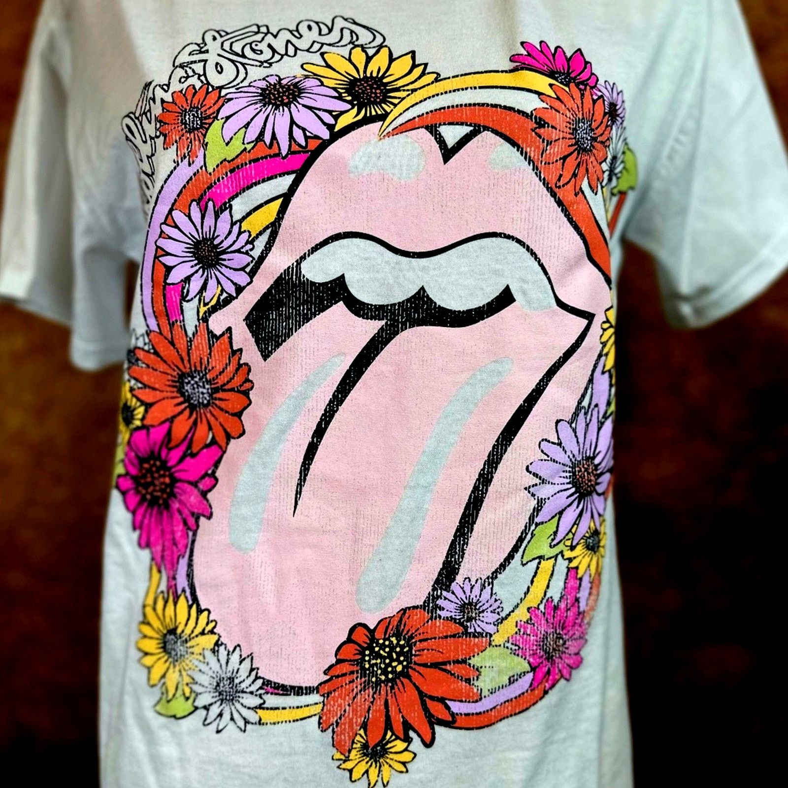 Other Rolling Stones T-Shirt White with flowers size M Size M / US 6-8 / IT 42-44 - 5 Thumbnail