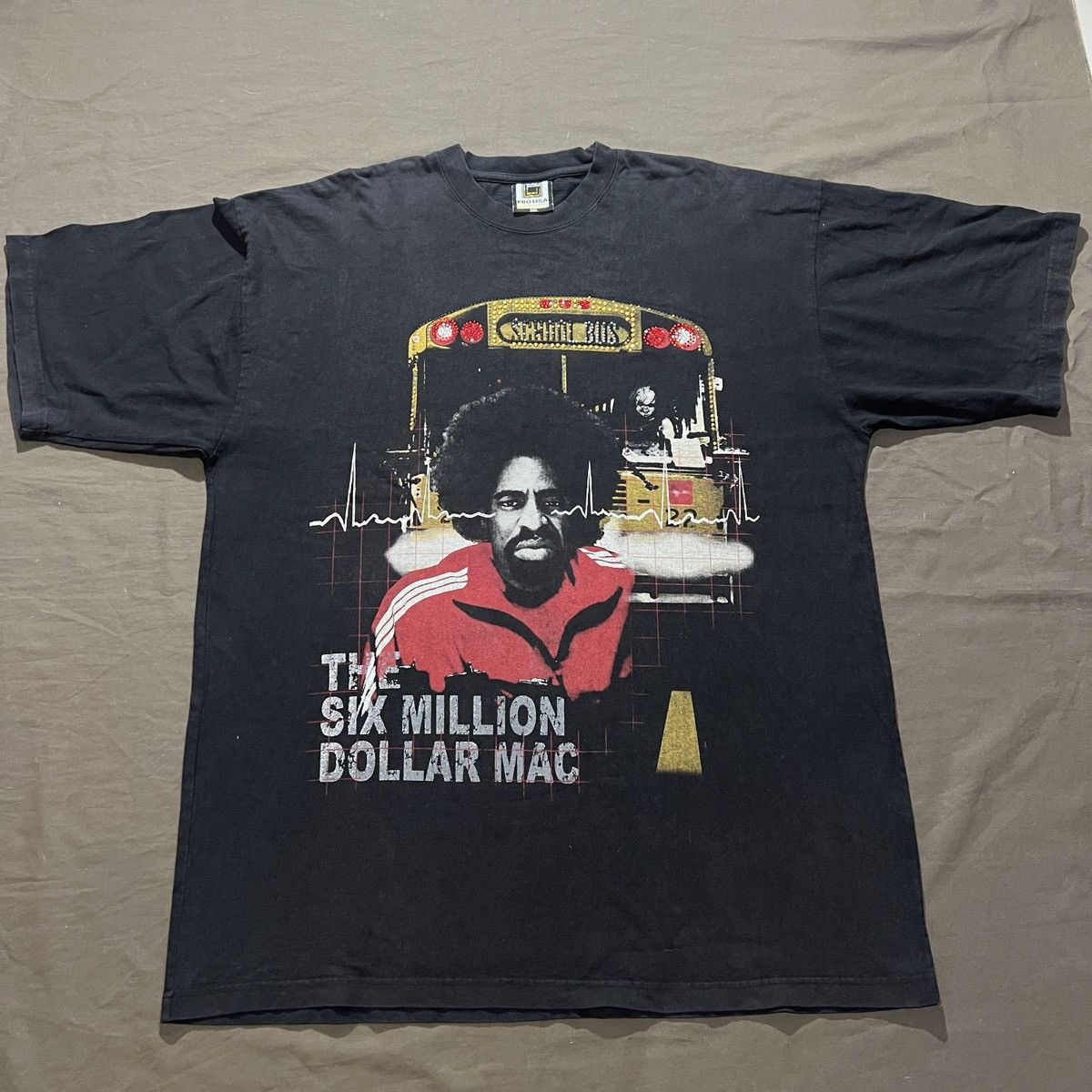 Rap Tees Vintage Mac Dre THE SIX MILLION DOLLAR MAC Parody Tee 3XL Size US XXL / EU 58 / 5 - 3 Thumbnail