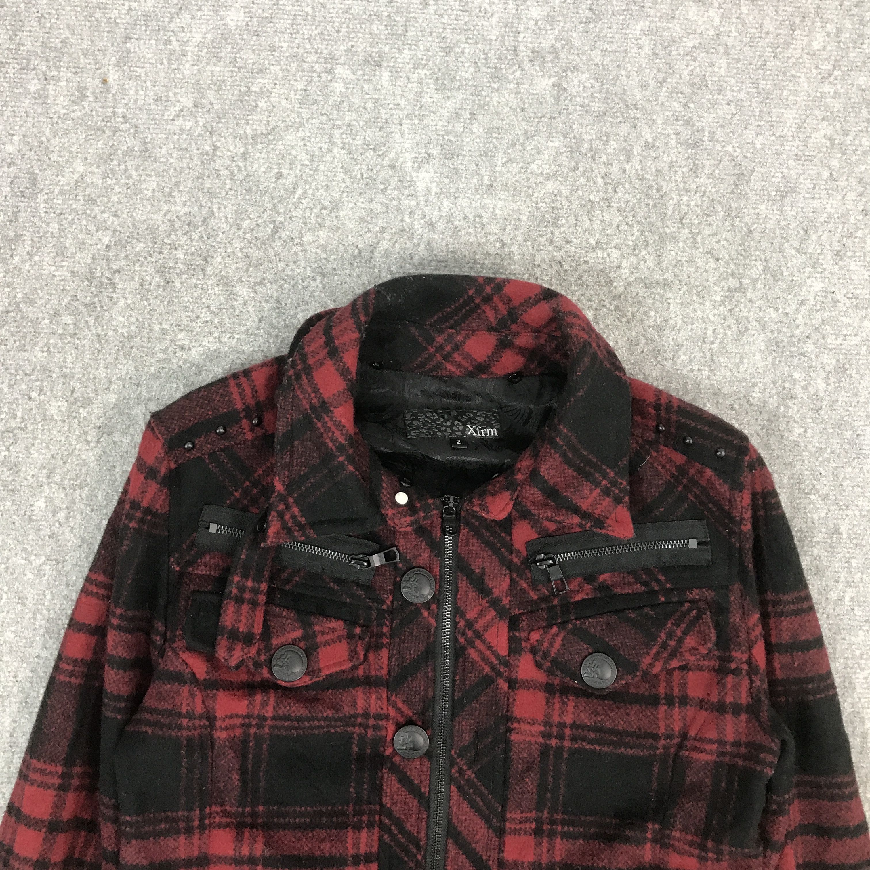 If Six Was Nine × Japanese Brand × Le Grande Bleu (L.G.B.) XFRM JAPAN WOOL BONDAGE PUNK JACKET Size US M / EU 48-50 / 2 - 3 Thumbnail