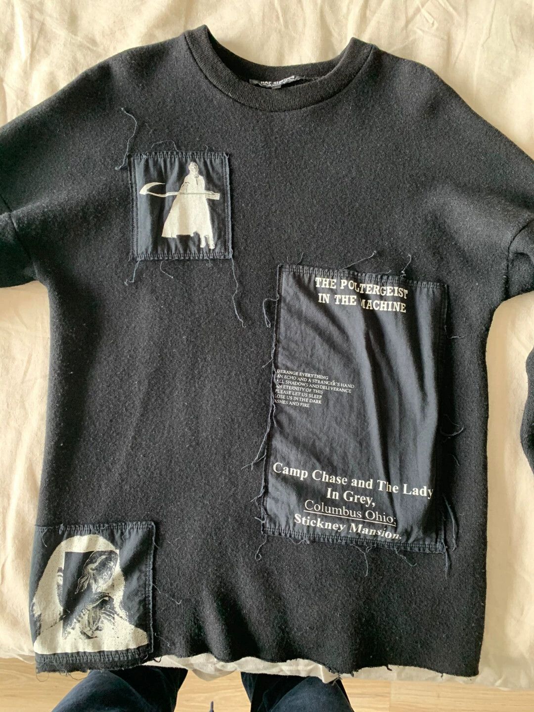 トップス Archive RAF SIMONS Patch Knit Sweater RAF SIMONS Patchwork Knit Sweater | eBay
