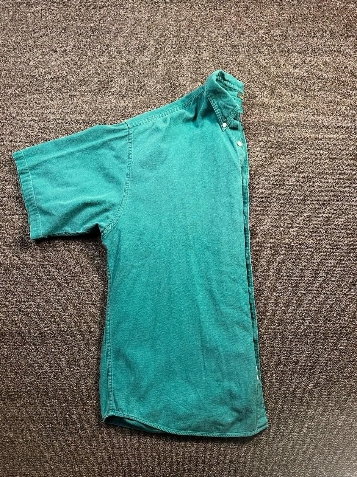 Club Room VTG RARE Club Room Men's XL Teal Button-Down Heavy Cotton Size US XL / EU 56 / 4 - 7 Thumbnail