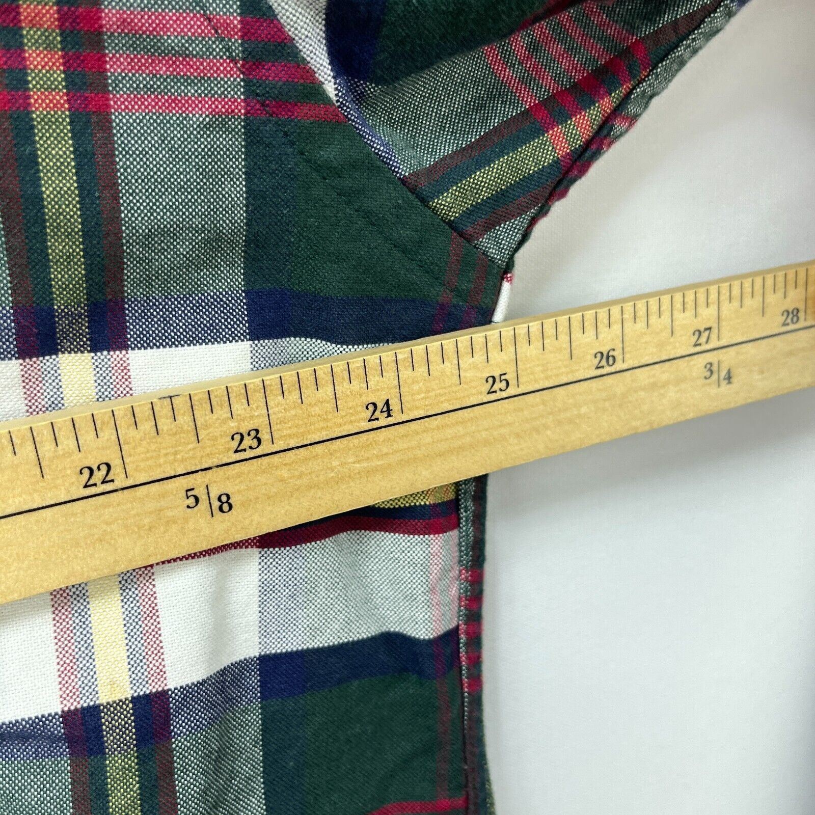 Tommy Hilfiger × Vintage Vintage 90s Tommy Hilfiger Long Button Up Plaid Shirt Large Size US L / EU 52-54 / 3 - 7 Thumbnail