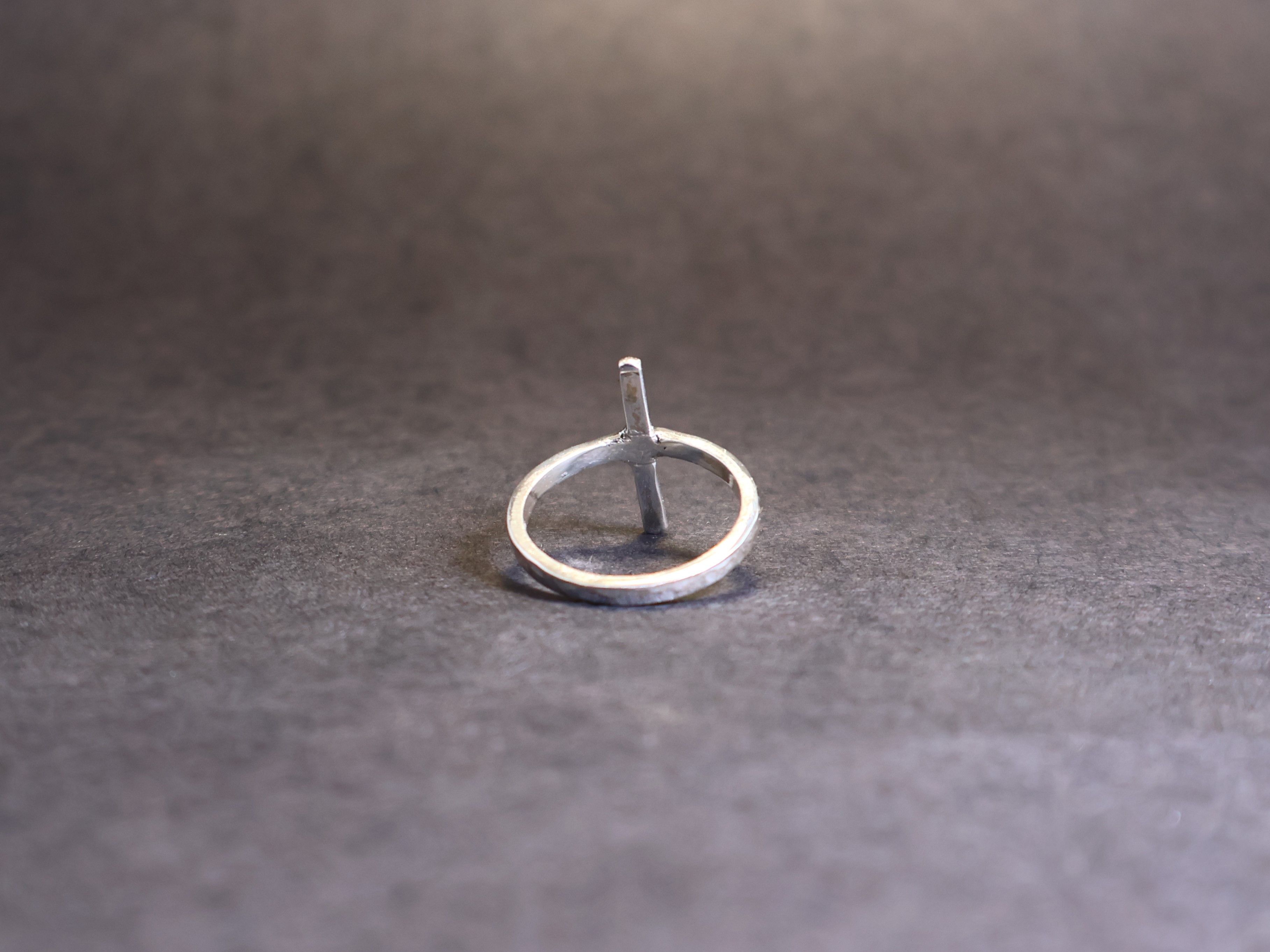 Handmade Cross Ring, 925 Sterling Silver Ring, Handmade Women Ring, Size ONE SIZE - 6 Thumbnail