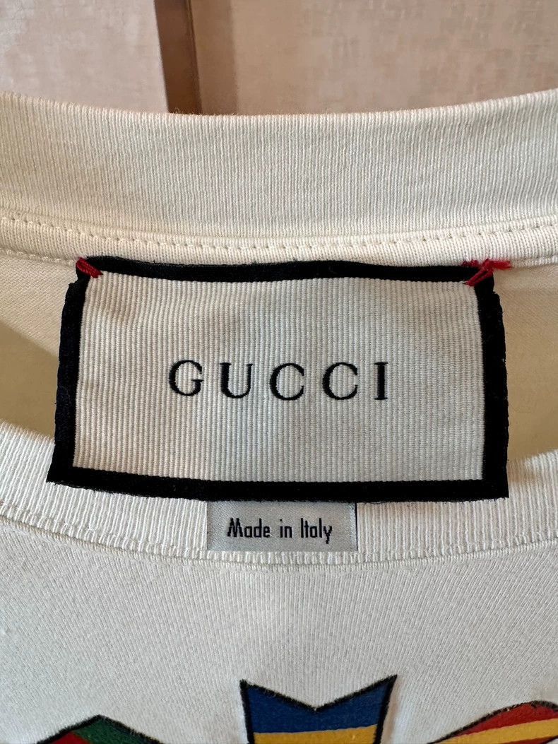 Gucci gucci flag print short sleeve t-shirt-2507 Size US L / EU 52-54 / 3 - 2 Thumbnail