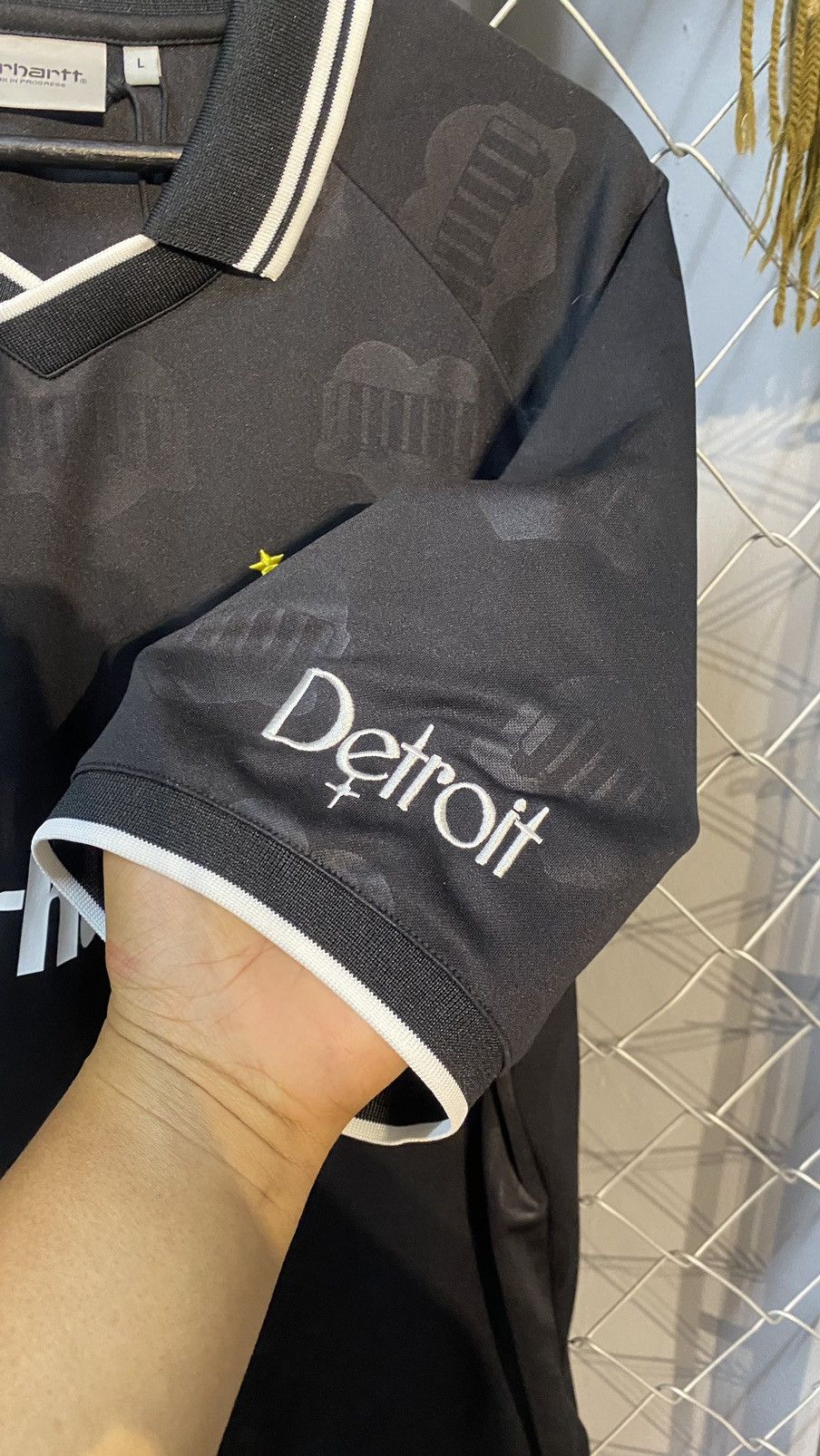 Carhartt Wip × Japanese Brand BNWT CARHARTT WIP S/S HARTT'S JERSEY BLACK OVP LARGE Size US L / EU 52-54 / 3 - 4 Thumbnail