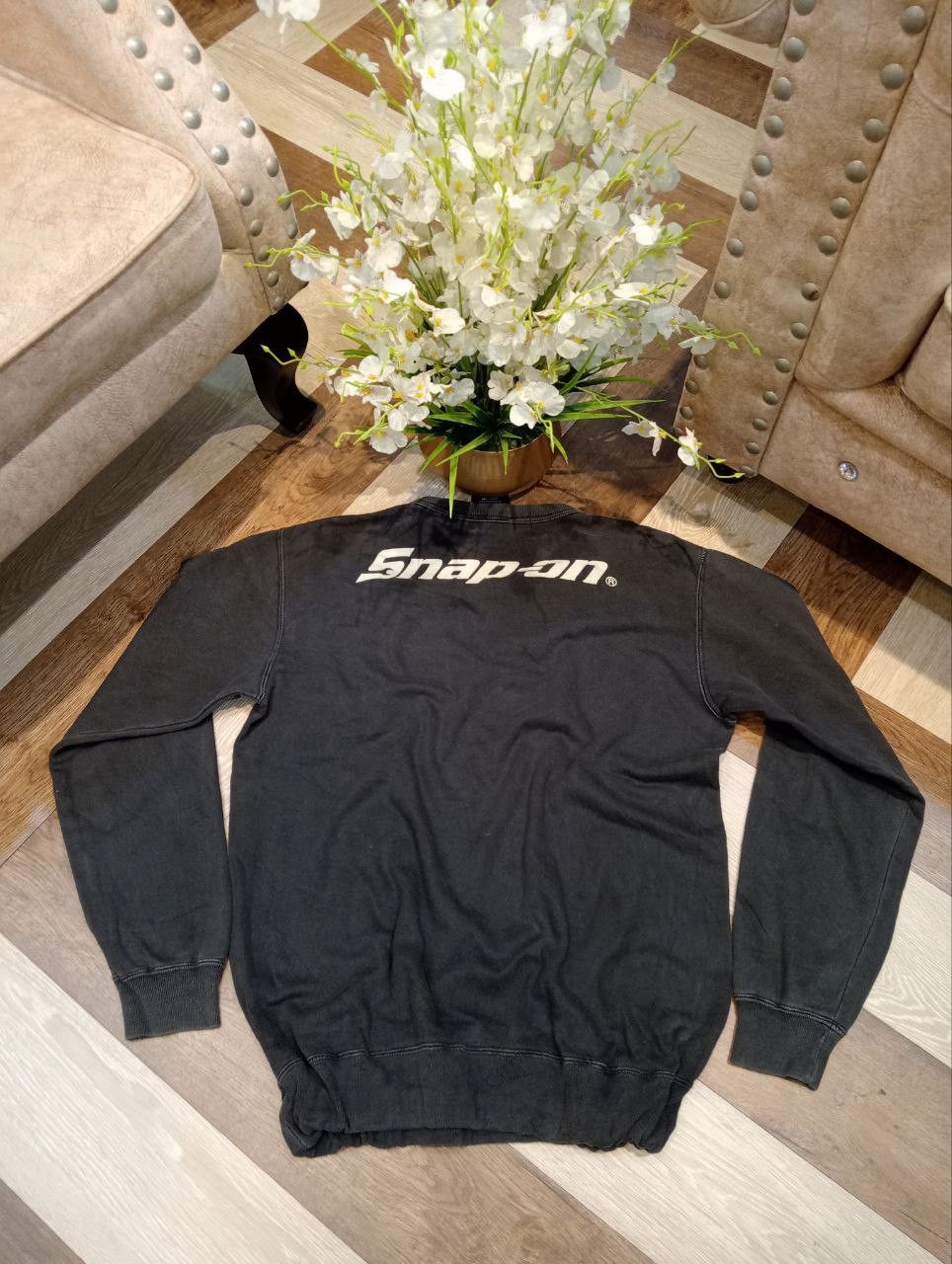 Sports Specialties VINTAGE SNAP ON TOOLS RACING SWEATSHIRT - FADED BLACK Size US L / EU 52-54 / 3 - 8 Thumbnail