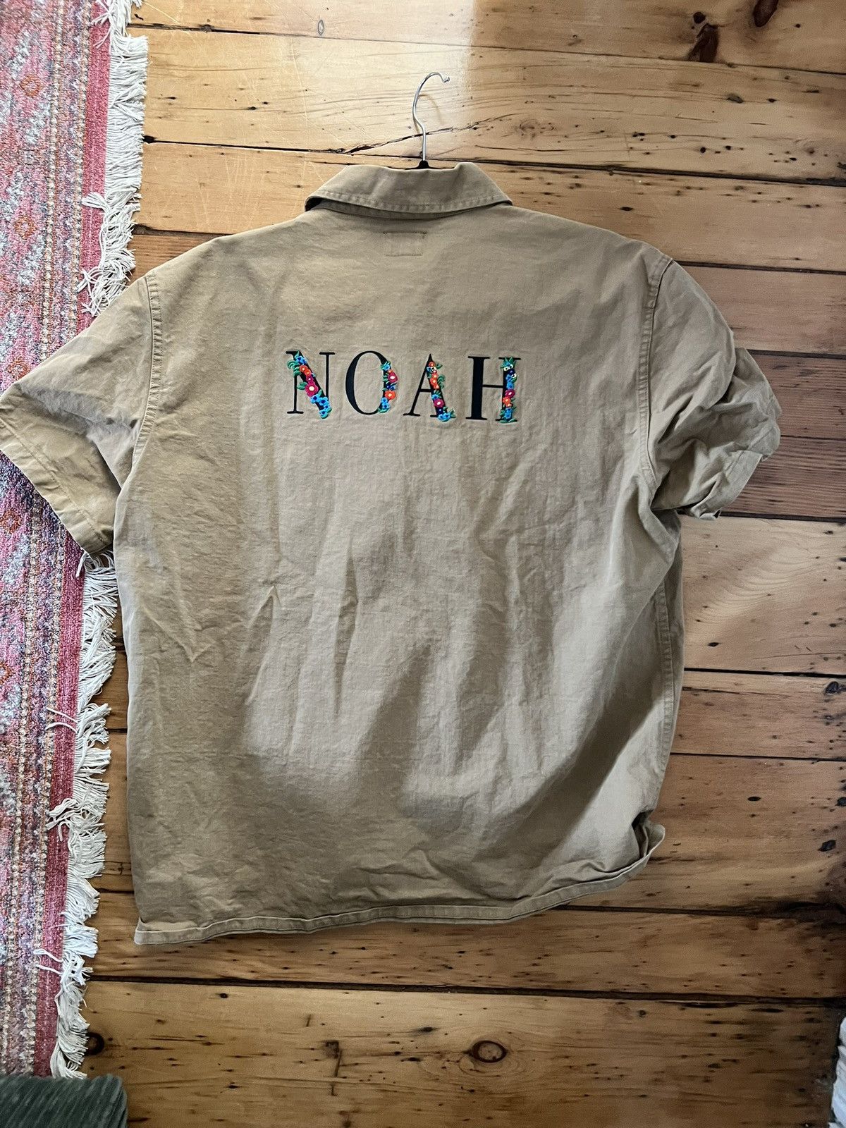 Noah Noah Embroidered Military Shirt Size US XL / EU 56 / 4 - 1 Thumbnail