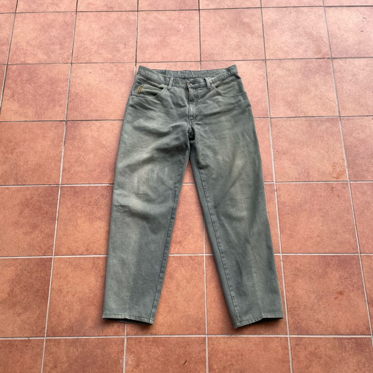 image of 1980S Vintage Armani Jeans in Green, Men's (Size 34)