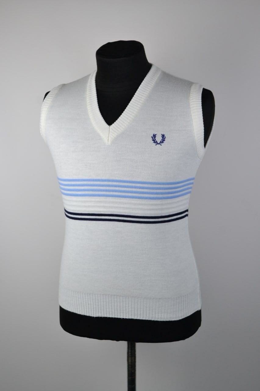 Fred Perry × Vintage Fred Perry Vintage Waistcoat Men ACRYLIC Size S Size US S / EU 44-46 / 1 - 1 Thumbnail