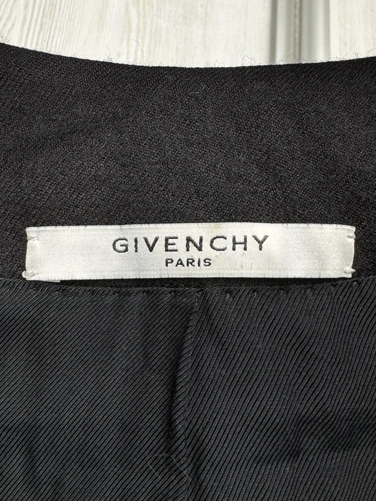 Givenchy Givenchy Paris black wool one button dinner jacket blazer Size 36R - 9 Thumbnail