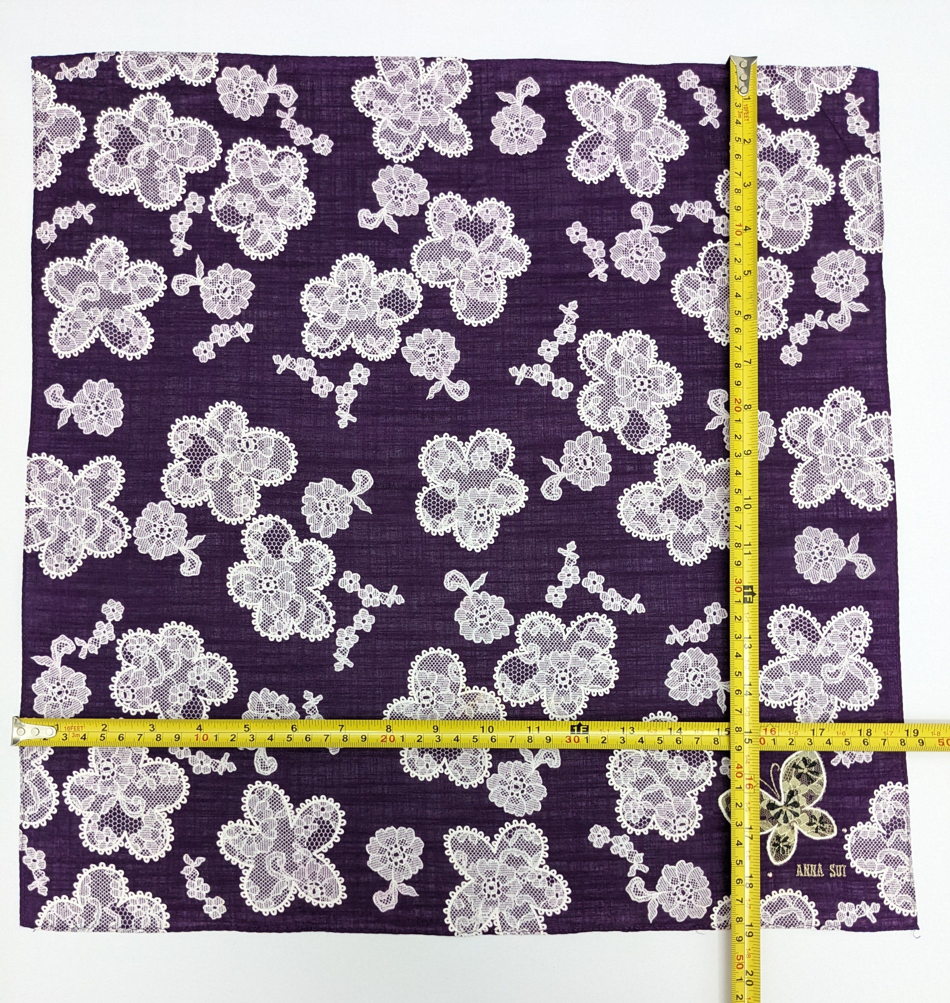 Anna Sui ANNA SUI SIGNATURE LACE BUTTERFLY HANDKERCHIEF Size ONE SIZE - 4 Thumbnail