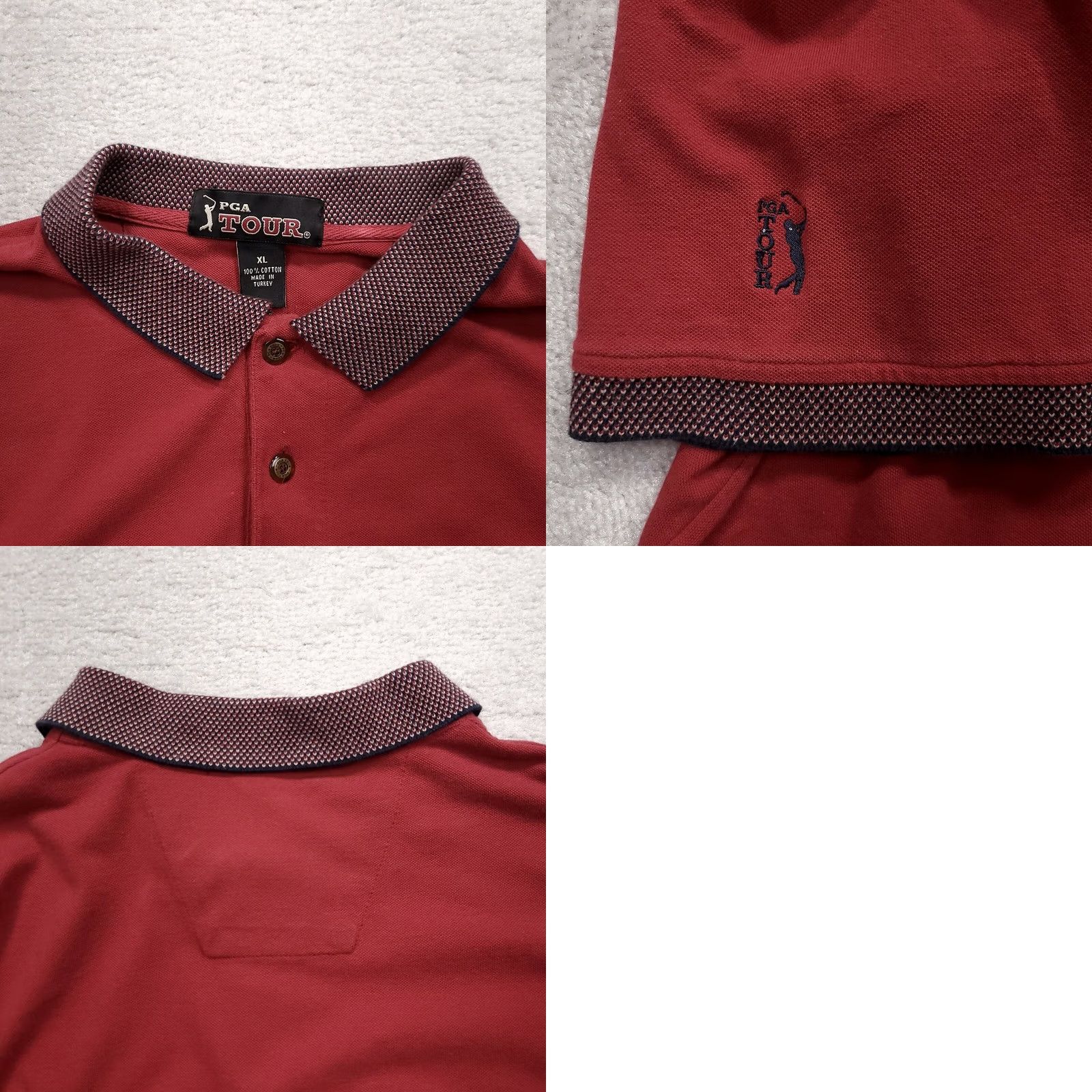 PGA Tour VINTAGE PGA TOUR Golf Polo Mens XXL Red Shirt Short Sleeve Stitched Collar Polo Shirt Size US XXL / EU 58 / 5 - 8 Thumbnail