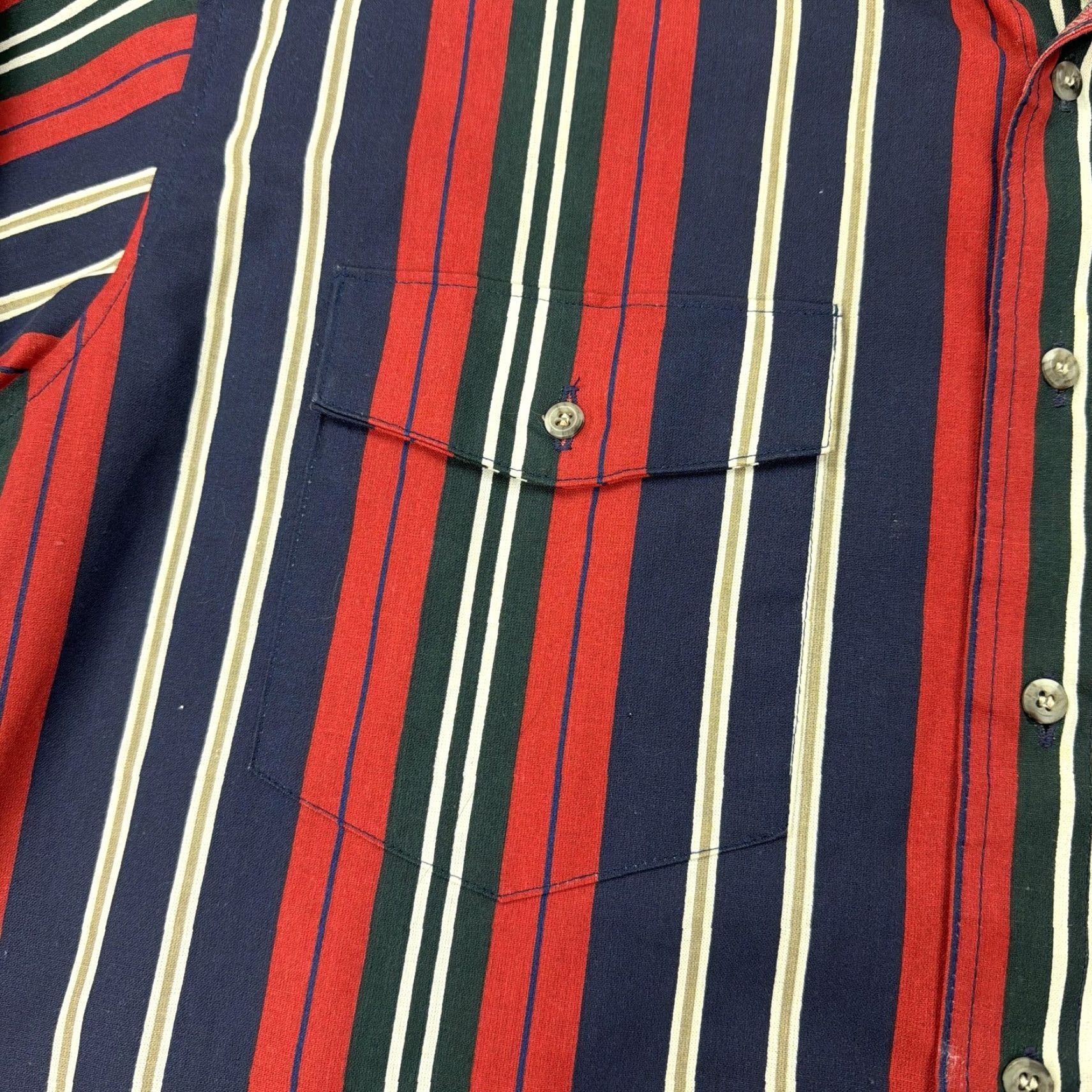 Wrangler VINTAGE Wrangler Shirt Mens L XL-Long Tail Rockabilly Stripe Cowboy Western Size US L / EU 52-54 / 3 - 4 Thumbnail