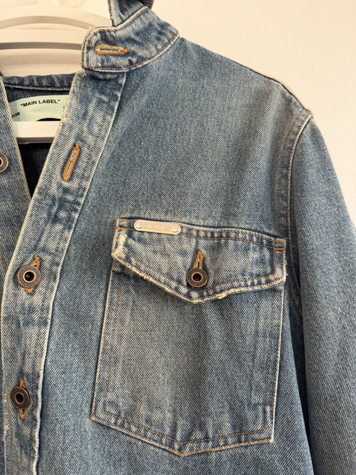Off-White Off White Gradient Denim Jacket Size US S / EU 44-46 / 1 - 4 Thumbnail