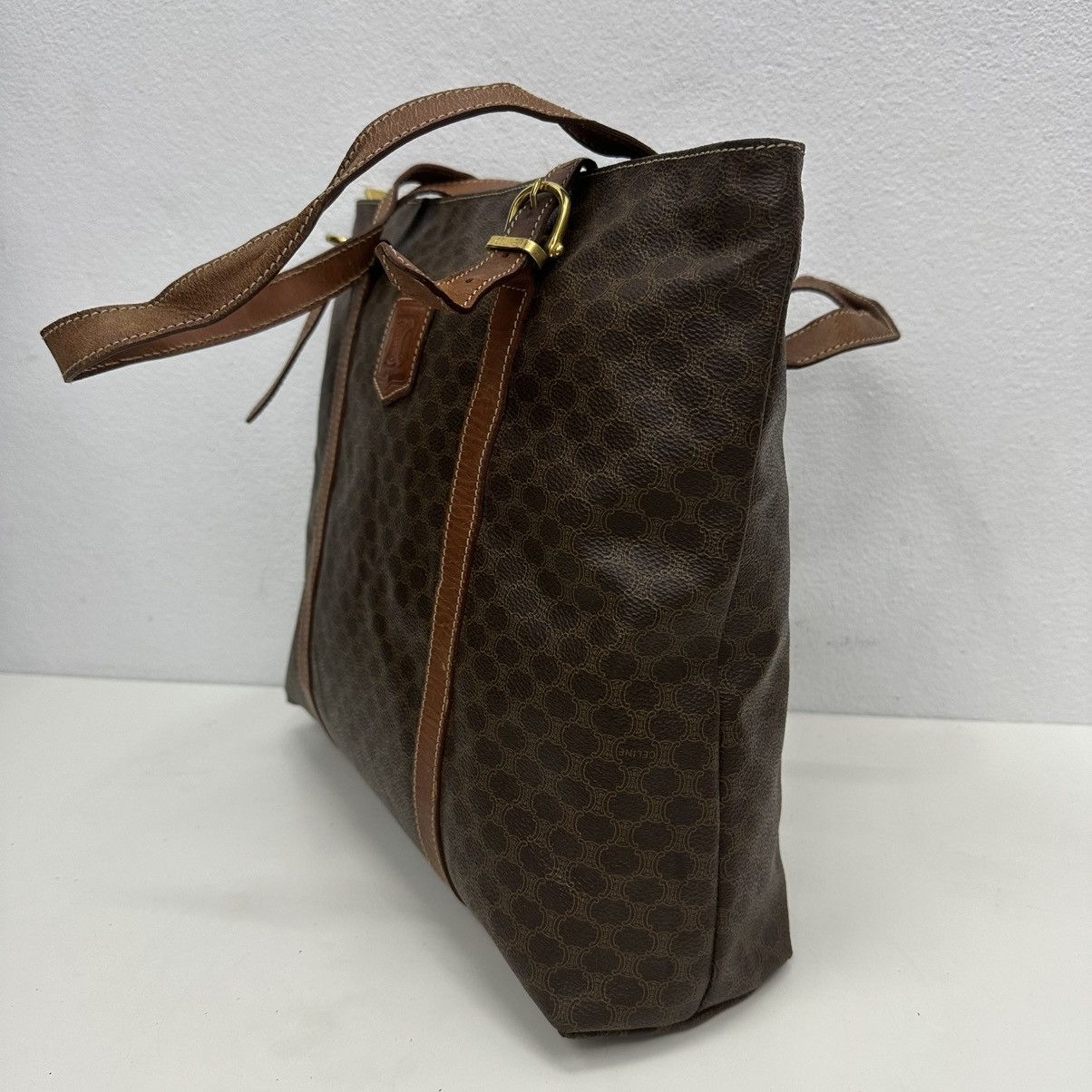 Celine ‼️YES‼️ AUTHENTIC CELINE MACADAM LARGE TOTE BAG Size ONE SIZE - 5 Thumbnail