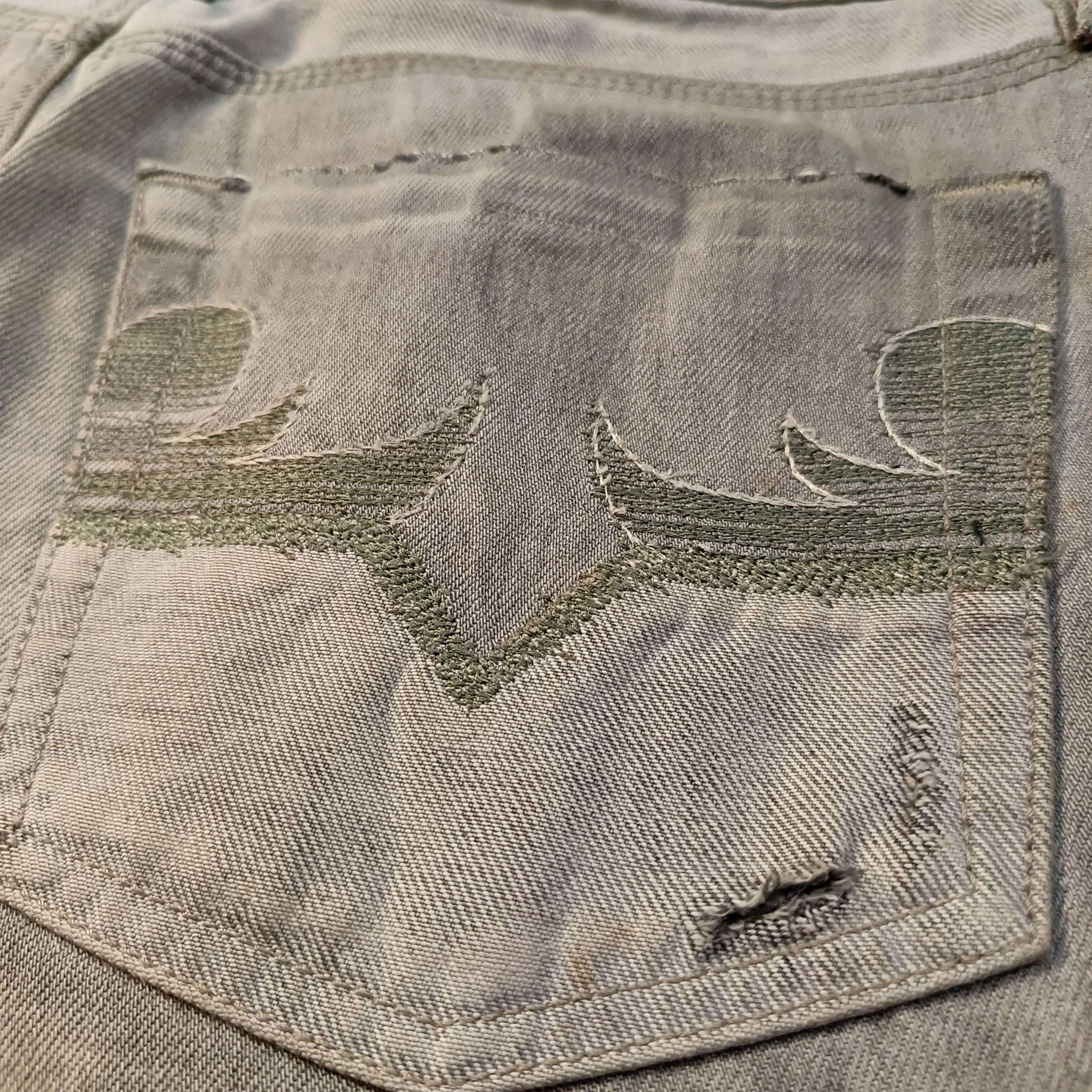Seditionaries 🔥🔥 Y2k Dirty Earth Diesel Distressed Denim Size US 30 / EU 46 - 8 Thumbnail