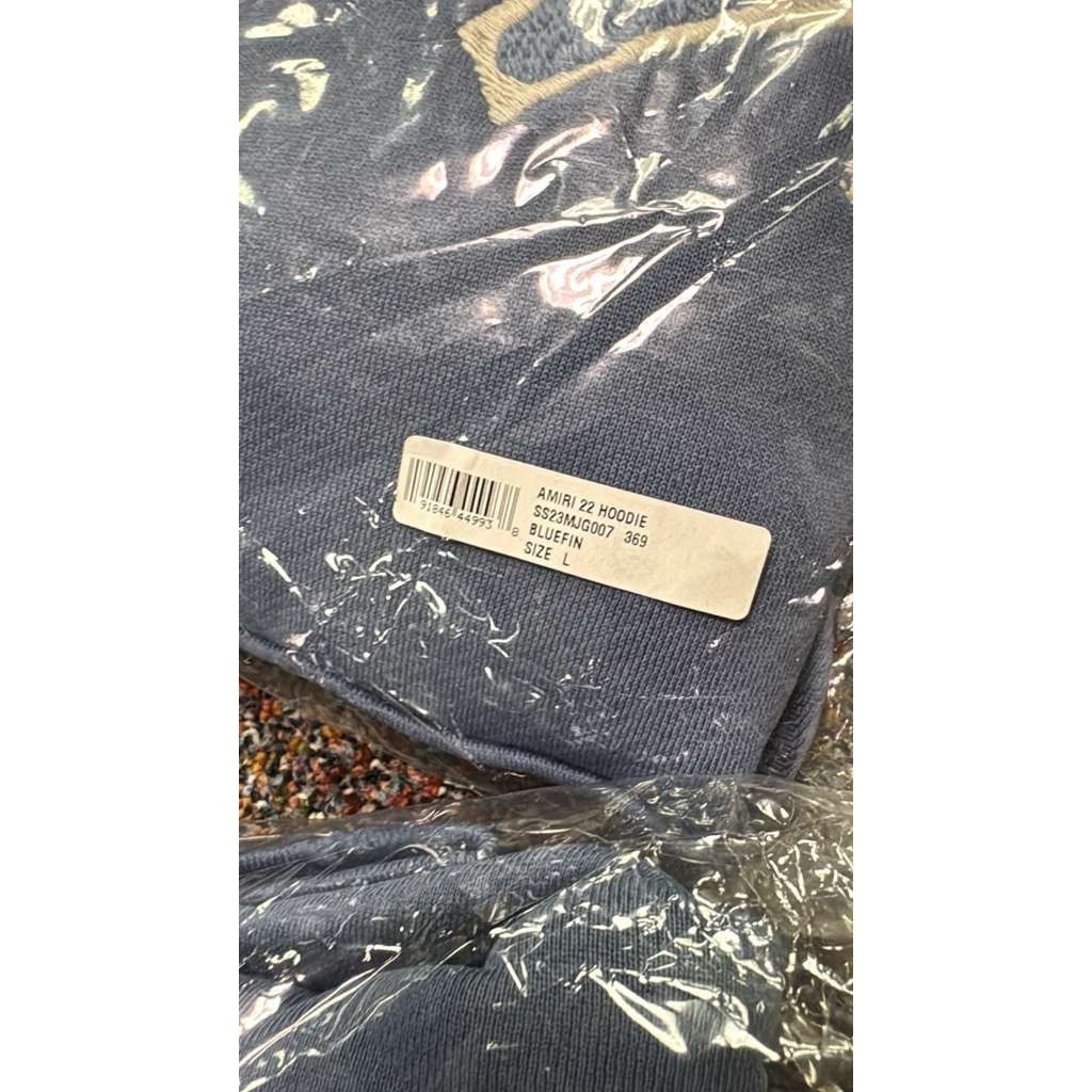 Amiri o1rshd1 Q: 5 / Amiri 22 Hoodie in Bluefin Size US L / EU 52-54 / 3 - 16 Thumbnail