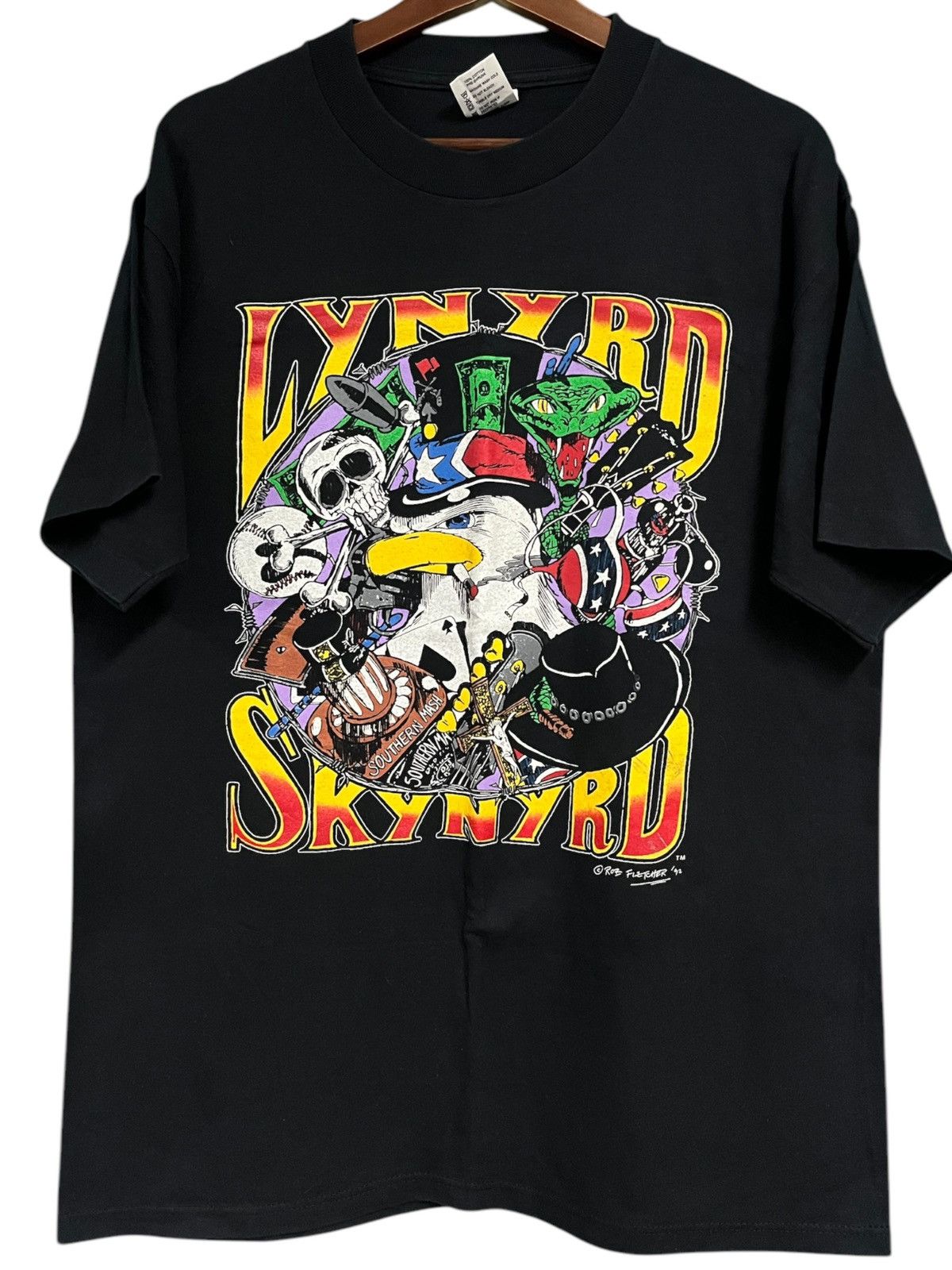 Band Tees × Vintage Vintage Lynyrd Skynyrd 90s t shirt Size US L / EU 52-54 / 3 - 1 Thumbnail