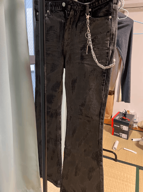 Jean × Vintage Waxed Stacked Jeans, Flared Jeans Size US 30 / EU 46 - 6 Thumbnail