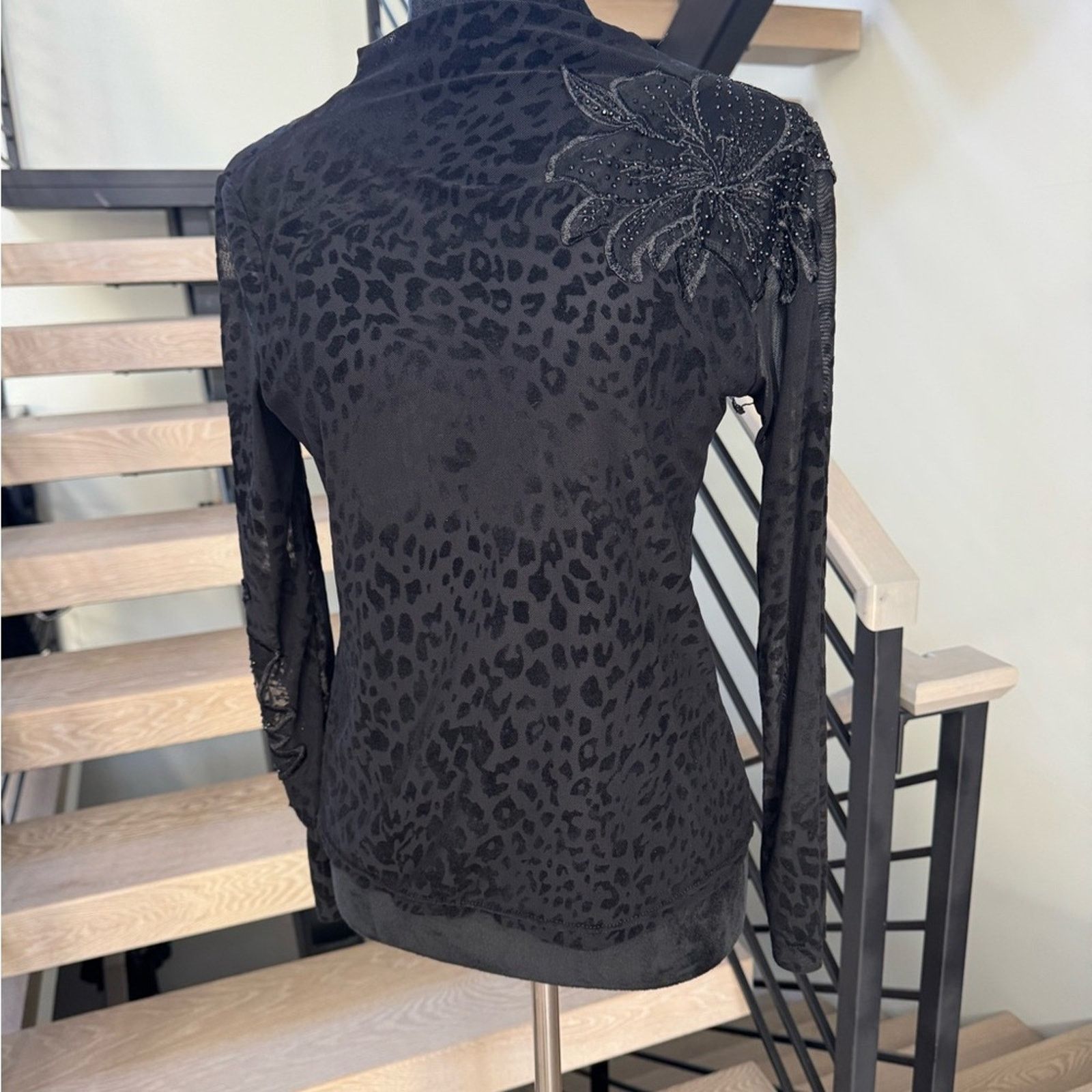 Other Elegant Black Leopard Print Women's Top size S Size S / US 4 / IT 40 - 1 Thumbnail