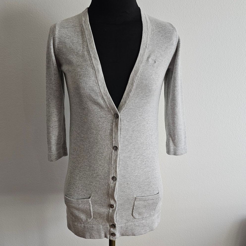 Lacoste Lacoste Cotton Cashmere Button Cardigan Sweater Pockets 36 S Size S / US 4 / IT 40 - 1 Thumbnail