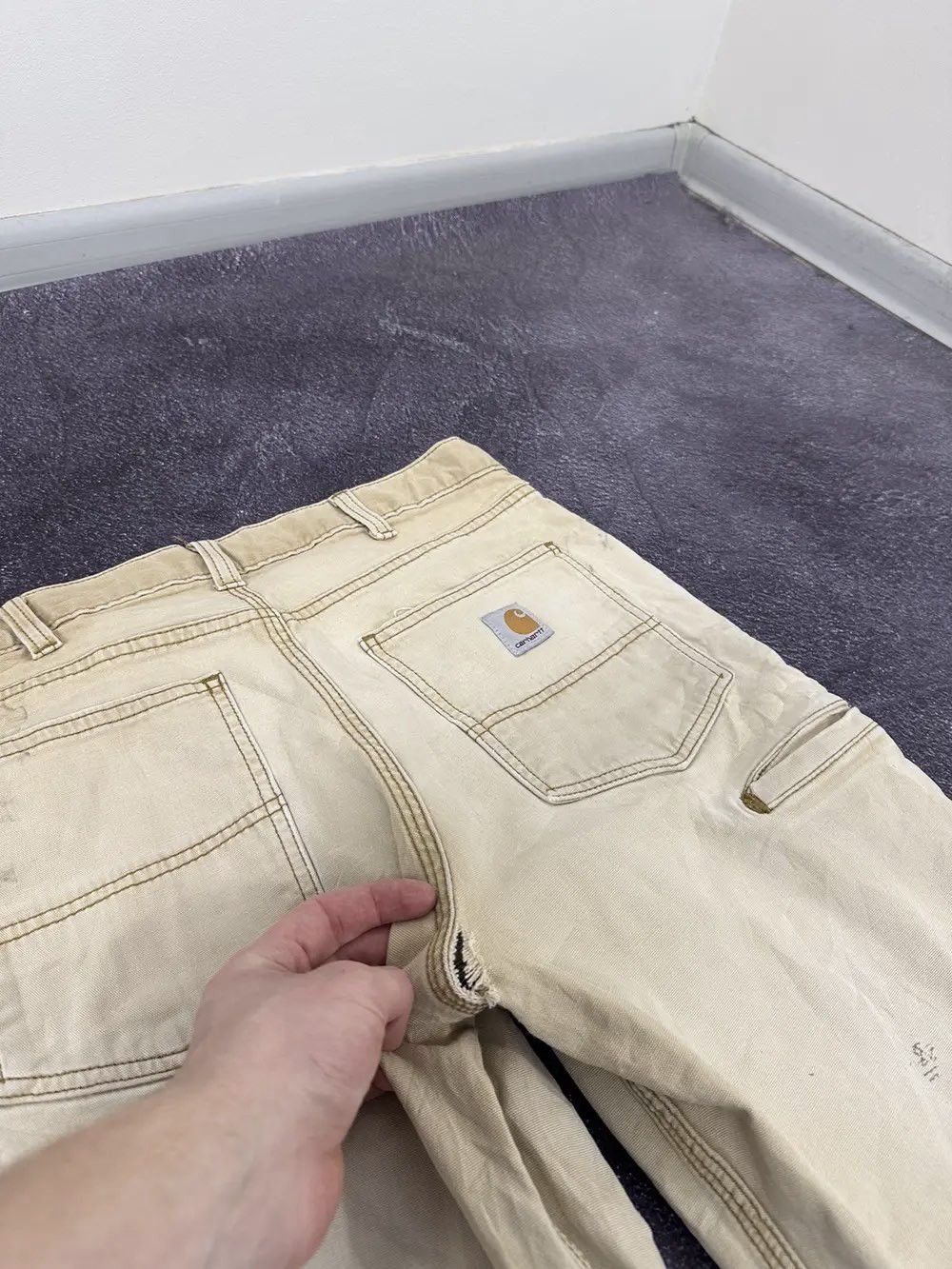 Carhartt Vintage Carhartt Opium Faded Relaxed Fit USA Hype Work Pants Size US 34 / EU 50 - 8 Thumbnail