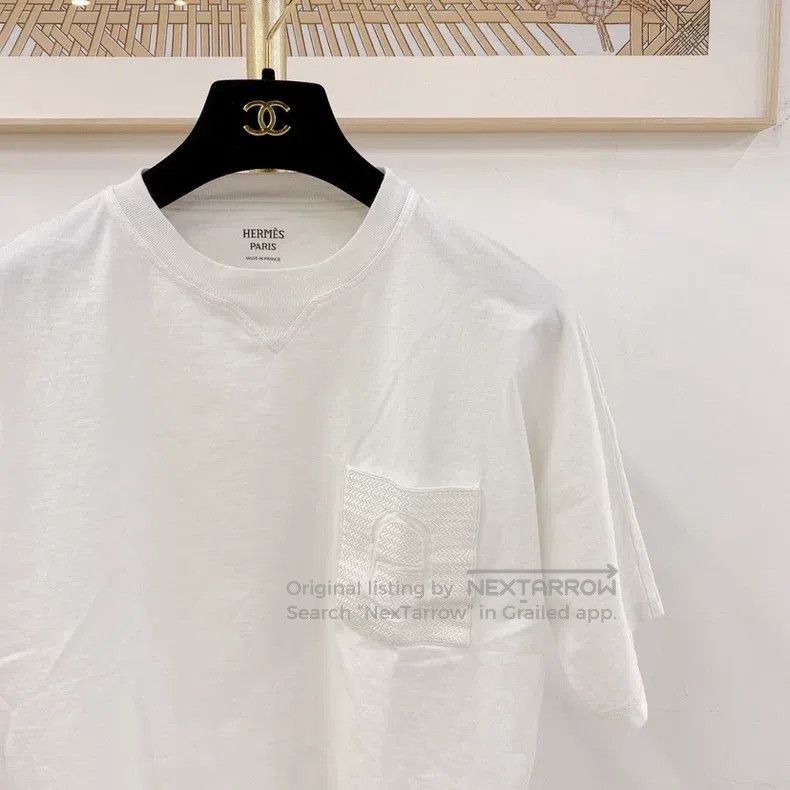 Hermes Hermes White T-shirt Size XS / US 0-2 / IT 36-38 - 3 Thumbnail