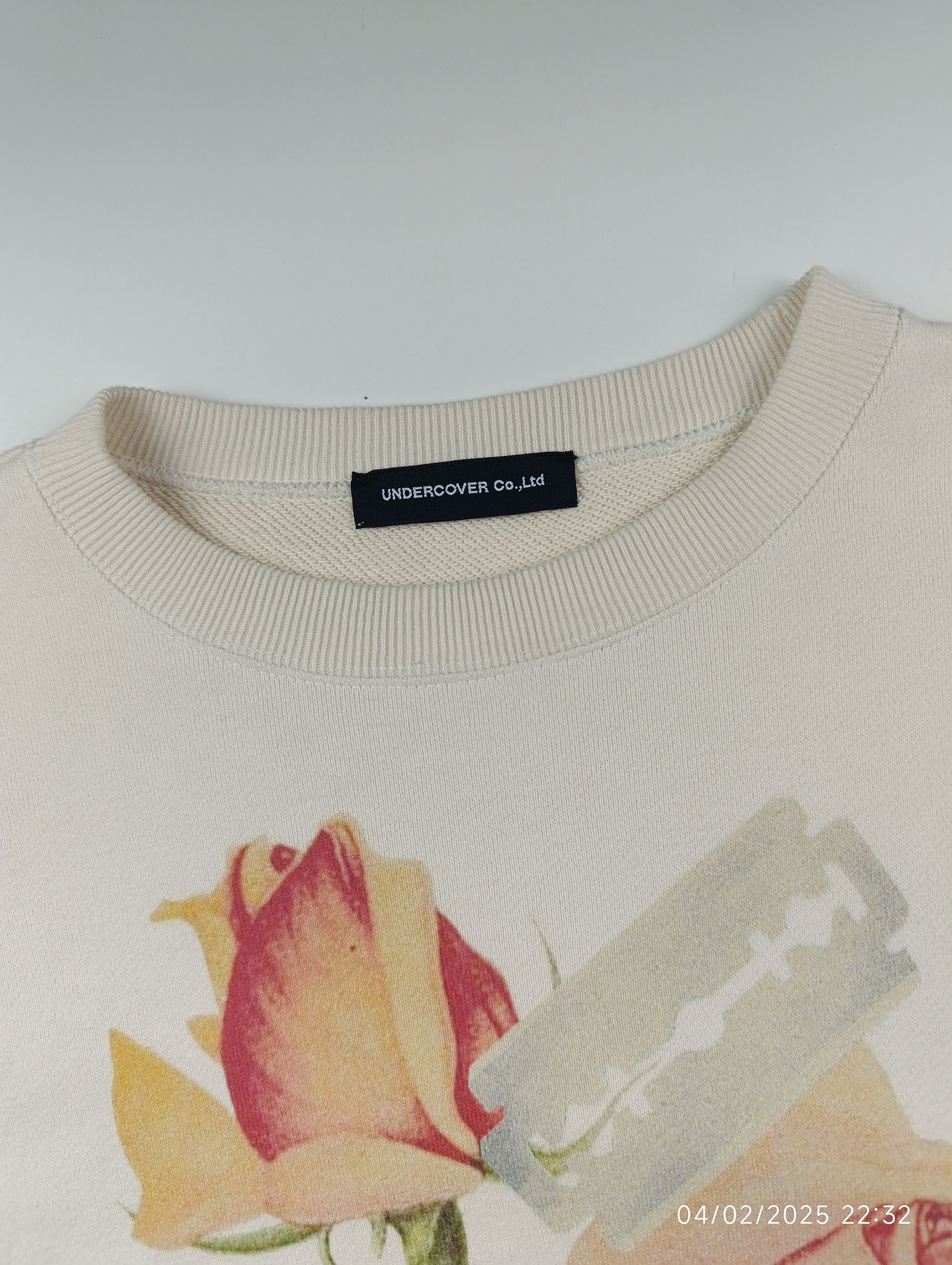 Undercover Undercover off-white rose and razor blade sweatshirt Size US S / EU 44-46 / 1 - 2 Thumbnail