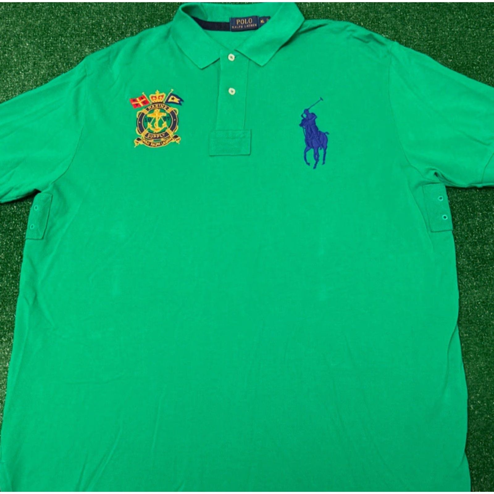 Polo Ralph Lauren Polo Ralph Lauren Big Pony Sailing Crest Collared Polo Shirt XL Marine Supply Size US XL / EU 56 / 4 - 4 Thumbnail