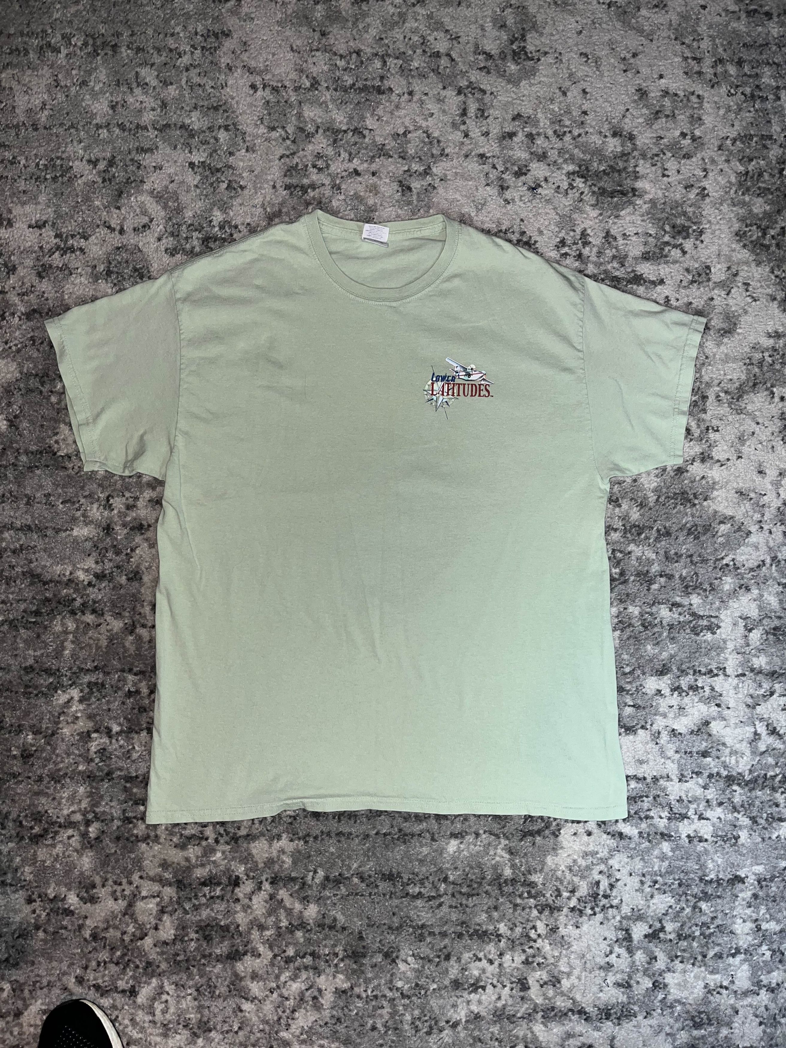 Gildan Y2K Lower Latitudes GO Green Shirt Size US XL / EU 56 / 4 - 4 Thumbnail