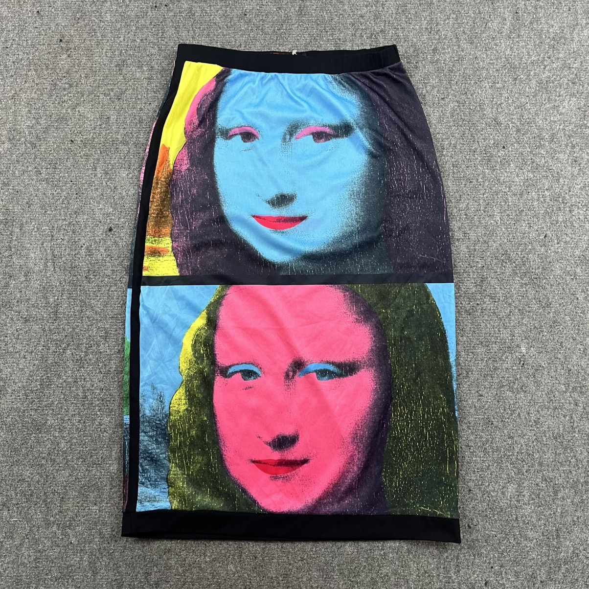 Designer × Tripp NYC Vintage 90s Tripp NYC Monalisa Potrait Pop Art Made In Usa Size 24" / US 00 / IT 34 - 1 Thumbnail
