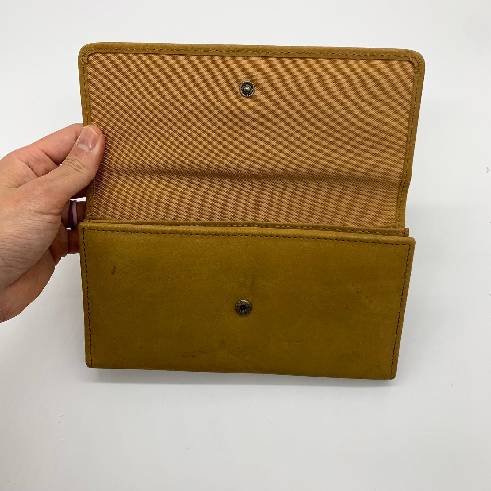 Timberland Timberland Leather Long Wallet Women Yellow Snap Enclosure Size ONE SIZE - 6 Thumbnail