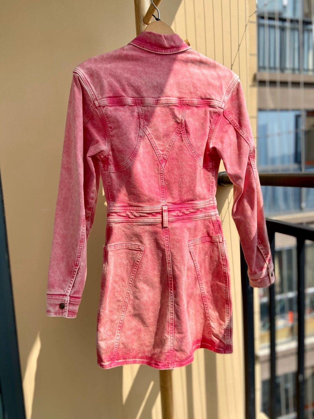 Roberto Cavalli Roberto Cavalli Runway Pink Denim Dress 38 Size XS / US 0-2 / IT 36-38 - 3 Thumbnail