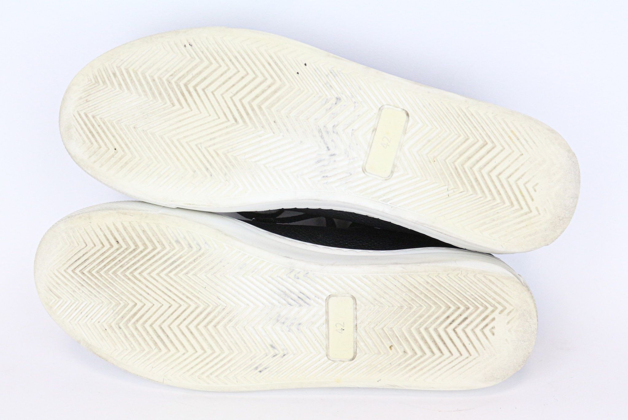 Suitsupply EU42 Black Grained Leather Sneakers 74315 Size US 9 / EU 42 - 8 Thumbnail