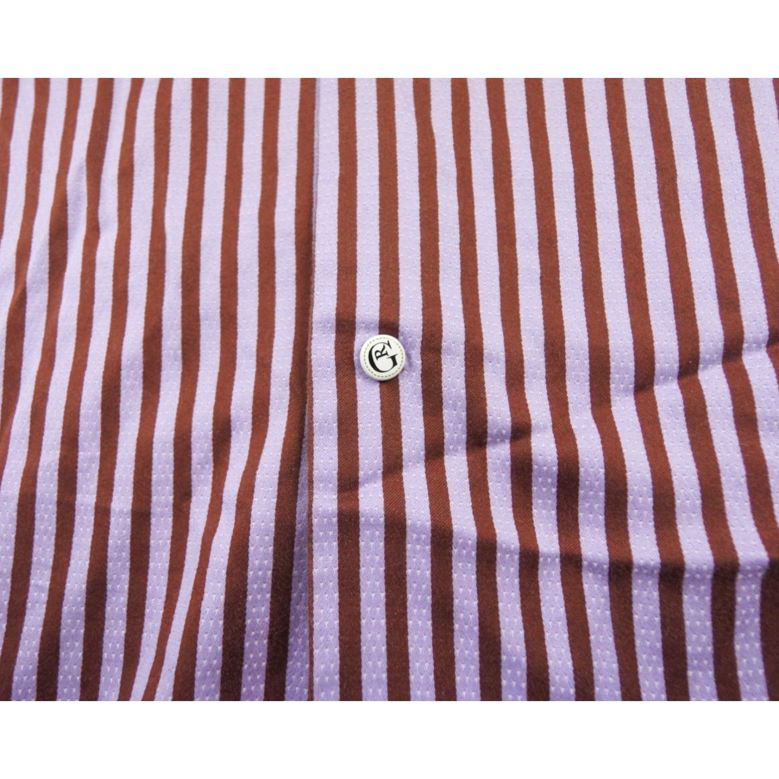 Robert Graham Robert Graham Button Up Shirt Mens 15.5 Purple Striped Cotton Long Sleeve Collared Regular Fit Size US M / EU 48-50 / 2 - 4 Thumbnail