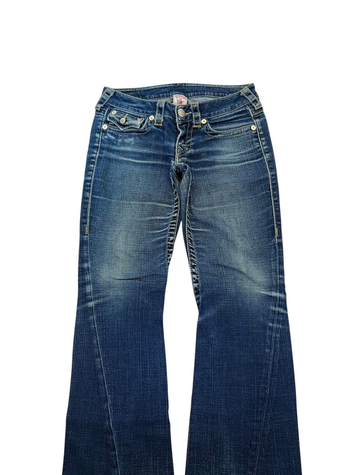 True Religion True Religion Rainbow Joey Washed Flared Bootcut Denim Jeans Size 27" / US 4 / IT 40 - 5 Thumbnail