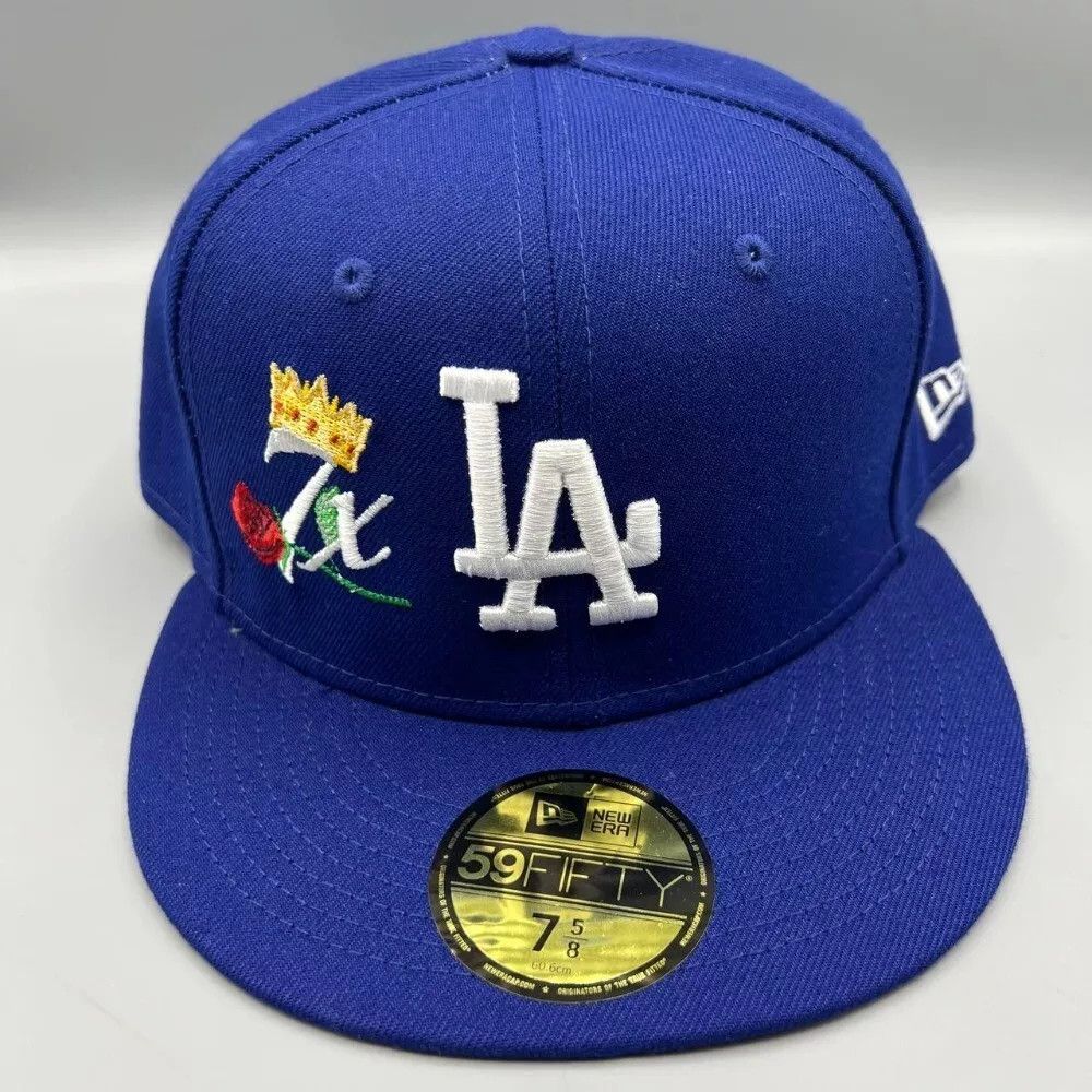 New Era Los Angeles LA Dodgers Hat Men 7 5/8 59Fifty New Era Fitted Size ONE SIZE - 1 Thumbnail