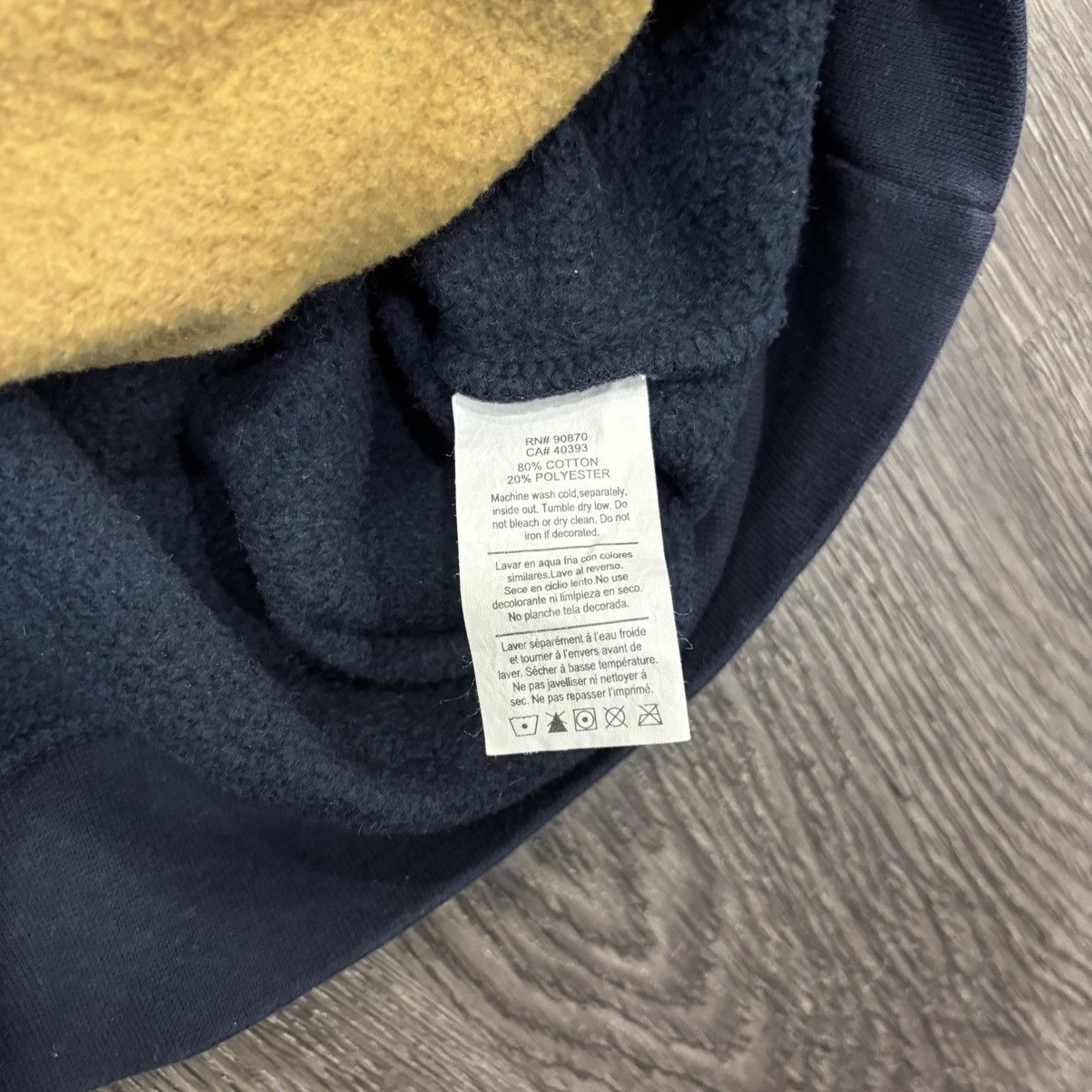Champs Sport Vintage Notre Dame Champs Hoodie, Men’s XS, Navy and Gold Size US XS / EU 42 / 0 - 4 Thumbnail