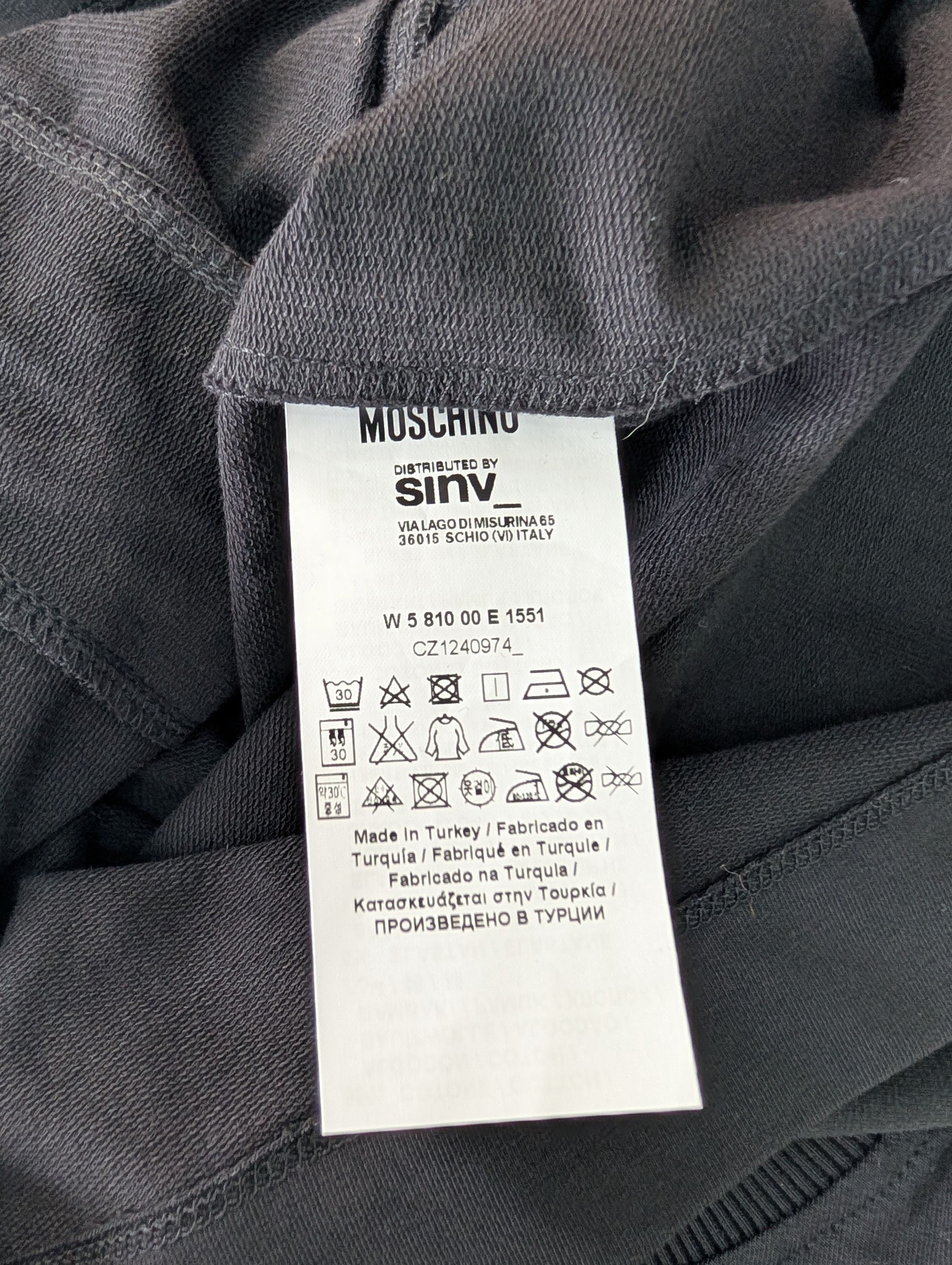 Love Moschino Love Moschino Black Cotton Dress Size M / US 6-8 / IT 42-44 - 4 Thumbnail