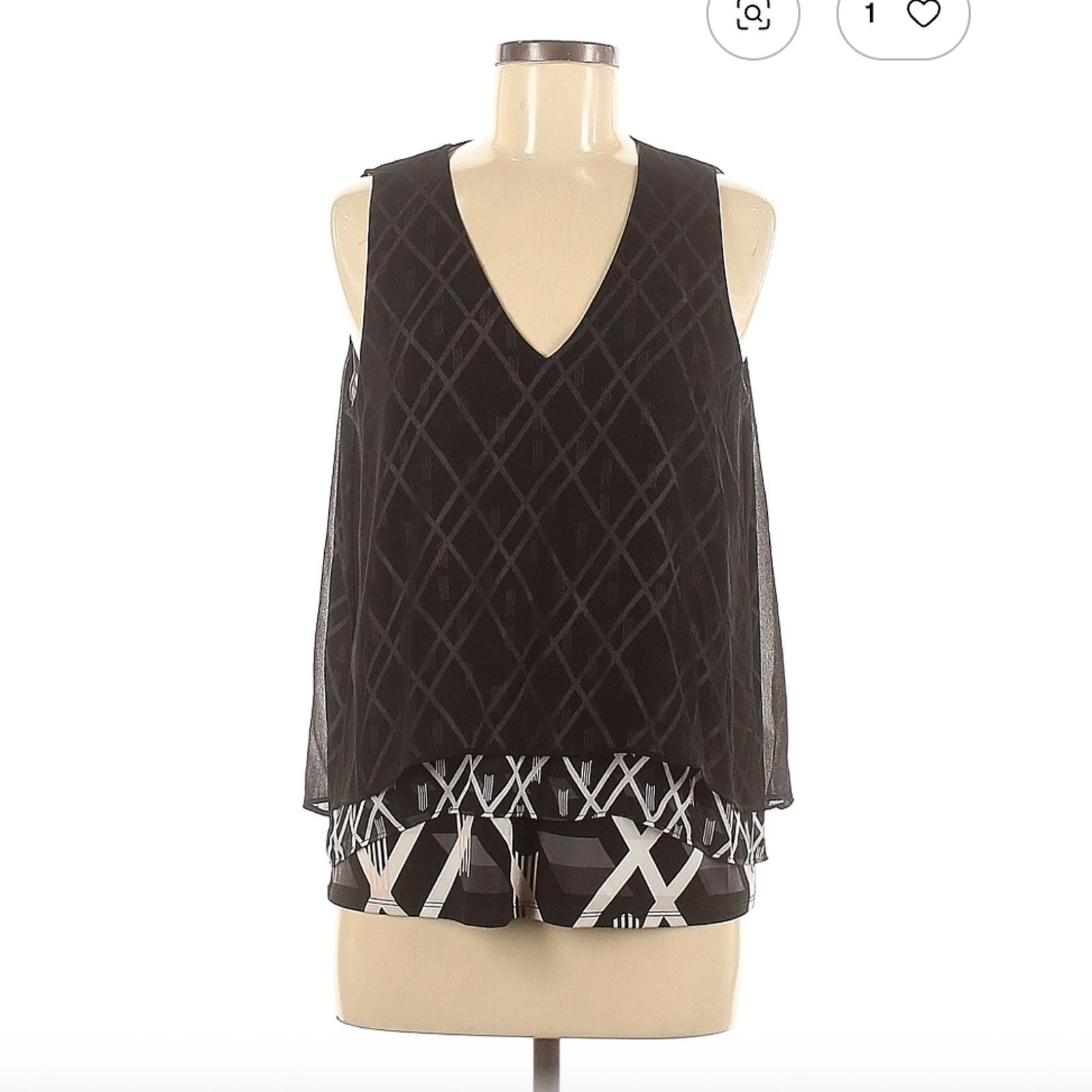 Other White House Black Market Sleeveless Black Blouse Size M Size M / US 6-8 / IT 42-44 - 1 Thumbnail