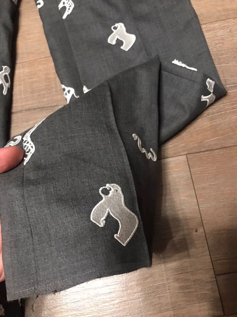 Thom Browne Thom Browne size3 Full wool material two-color patchwork ca Size US 27 - 3 Thumbnail