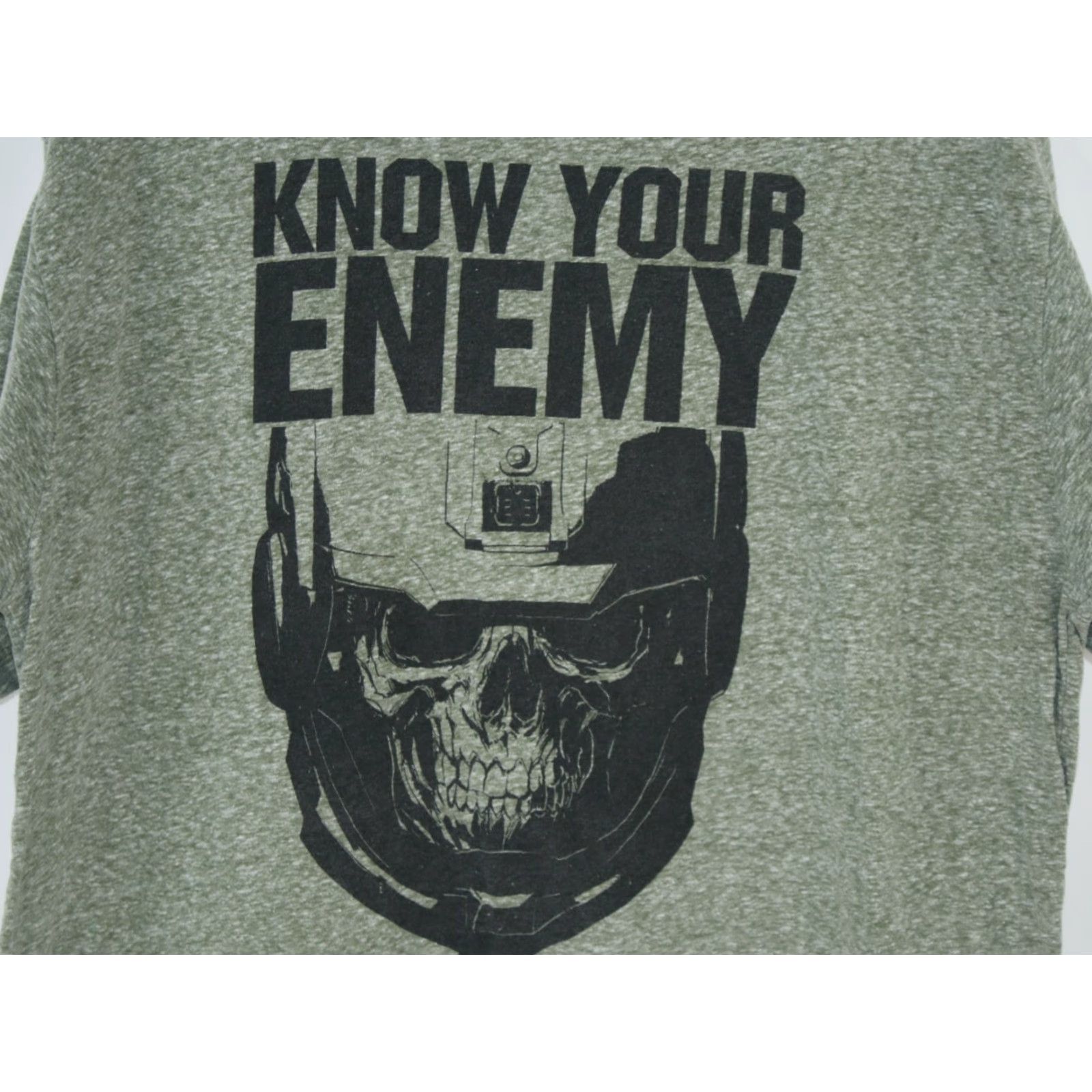 Vintage Call Of Duty Know Your Enemy Graphic Print Gray T Shirt Mens XL Size US XL / EU 56 / 4 - 3 Thumbnail